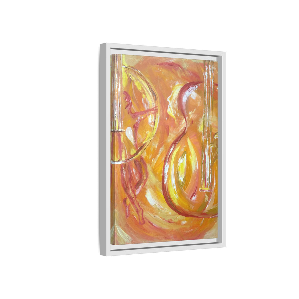 "Guitar People" Matte Framed Canvas