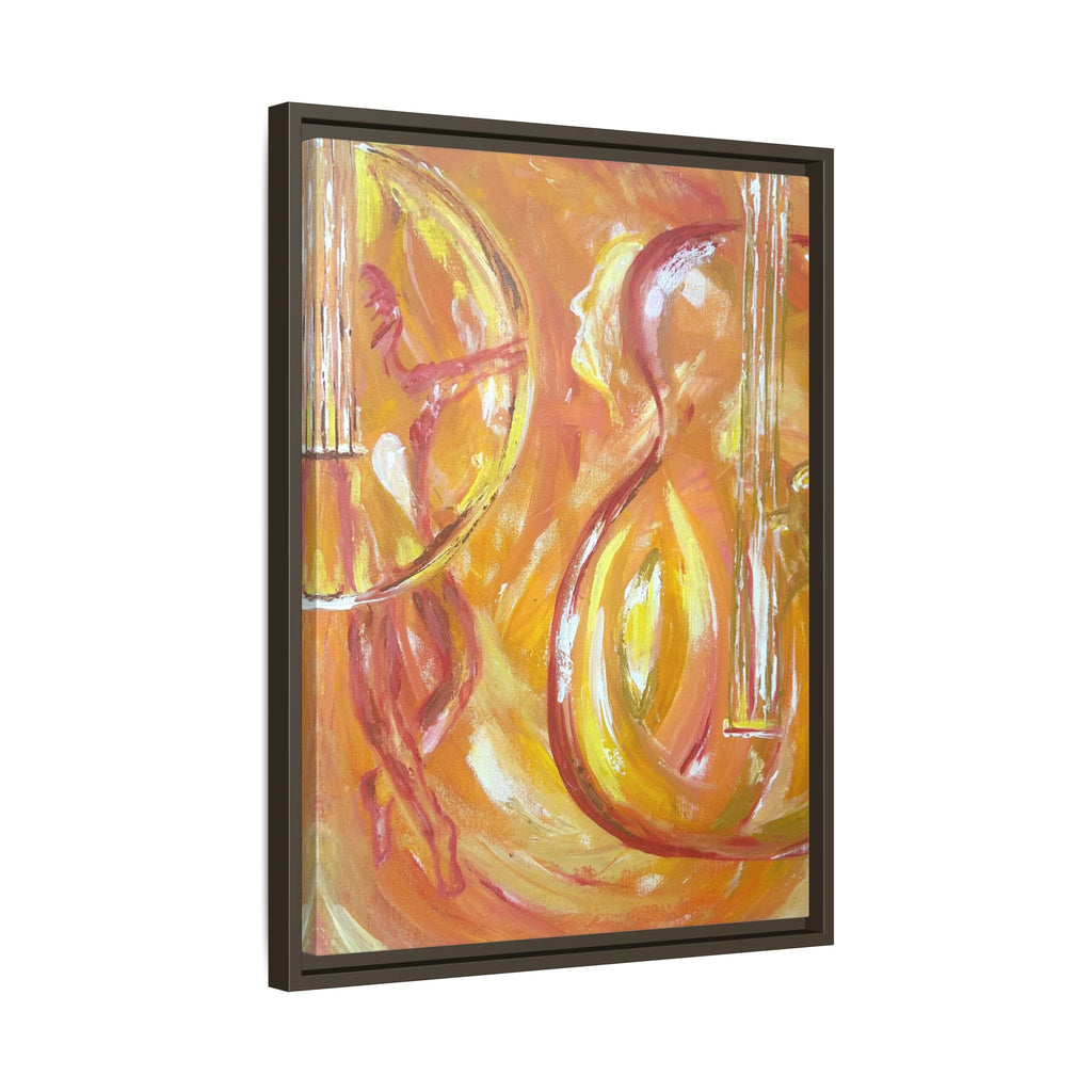 "Guitar People" Matte Framed Canvas