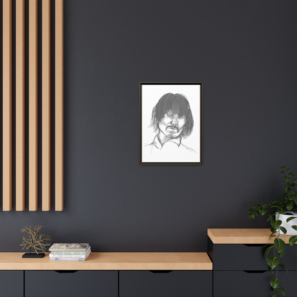 "The Man" Framed Matte Canvas Portrait