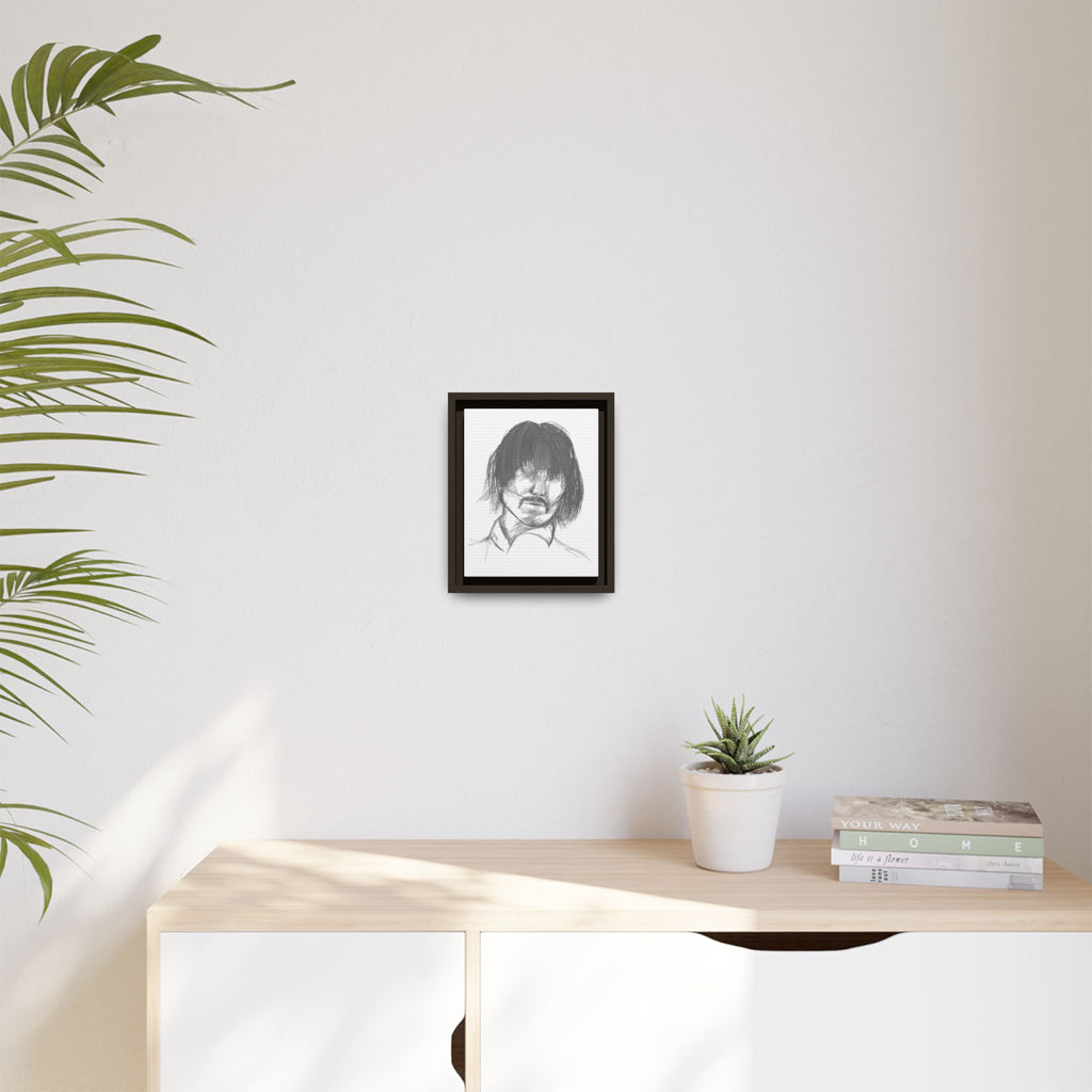 "The Man" Framed Matte Canvas Portrait