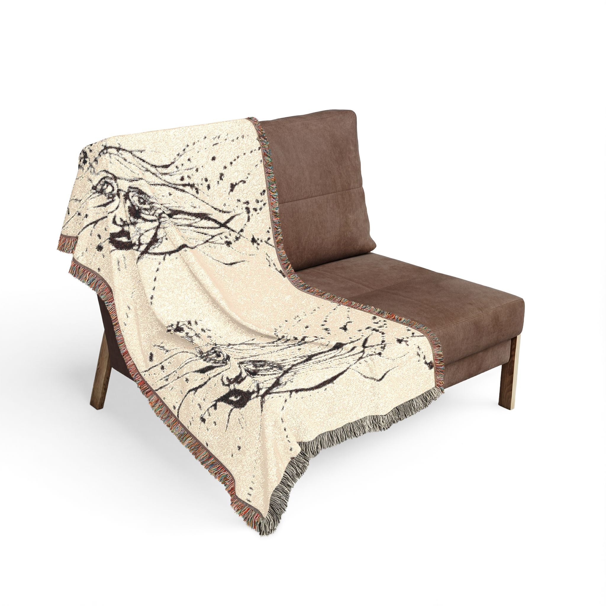 "Twin Faces" Woven Blanket