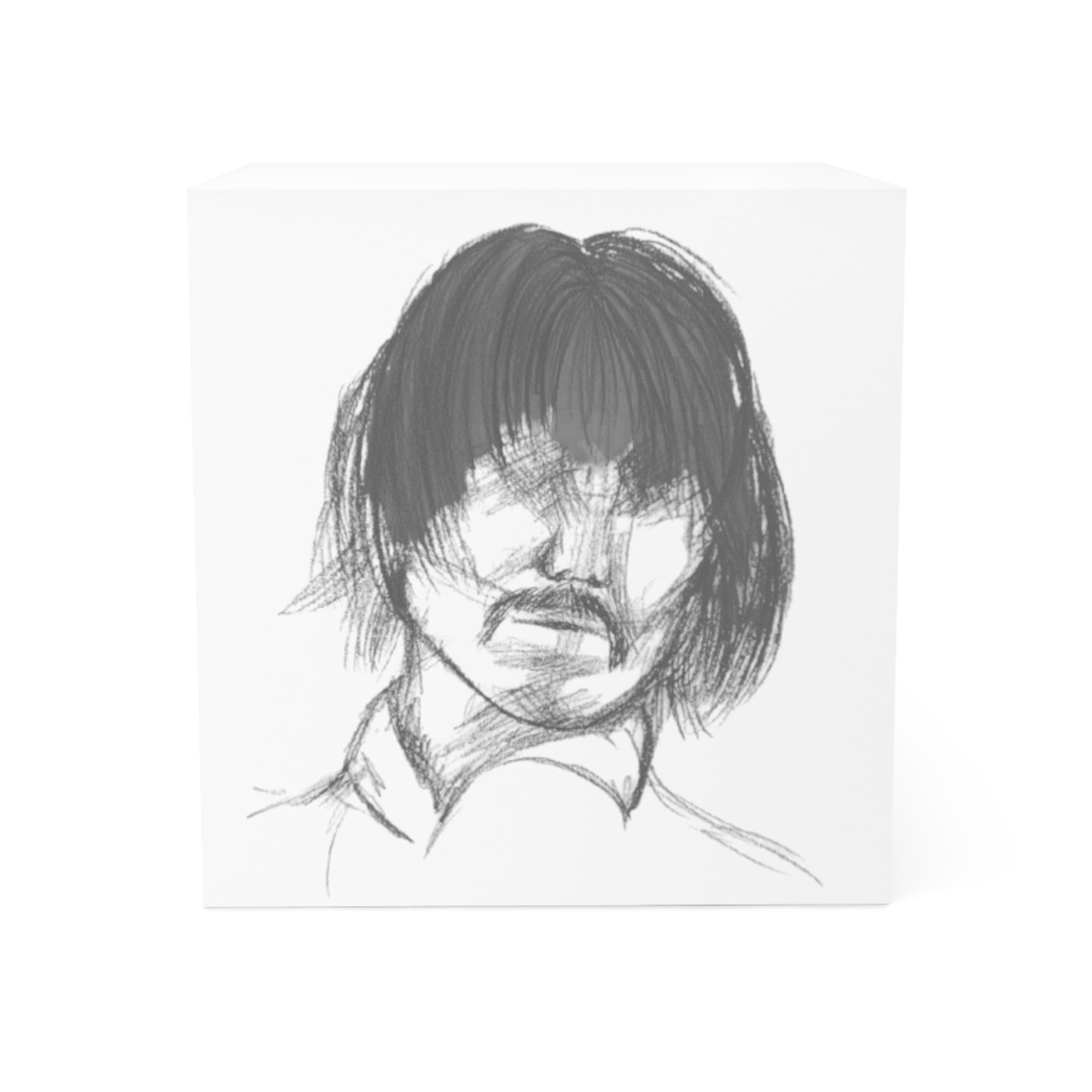 "The Man" Sketch Portrait Note Cube