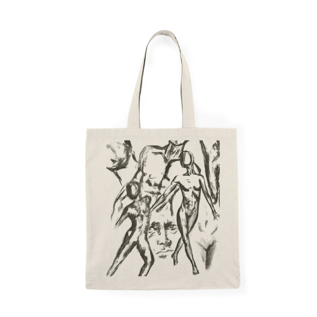 "The Figures" Artistic Sketch Tote Bag