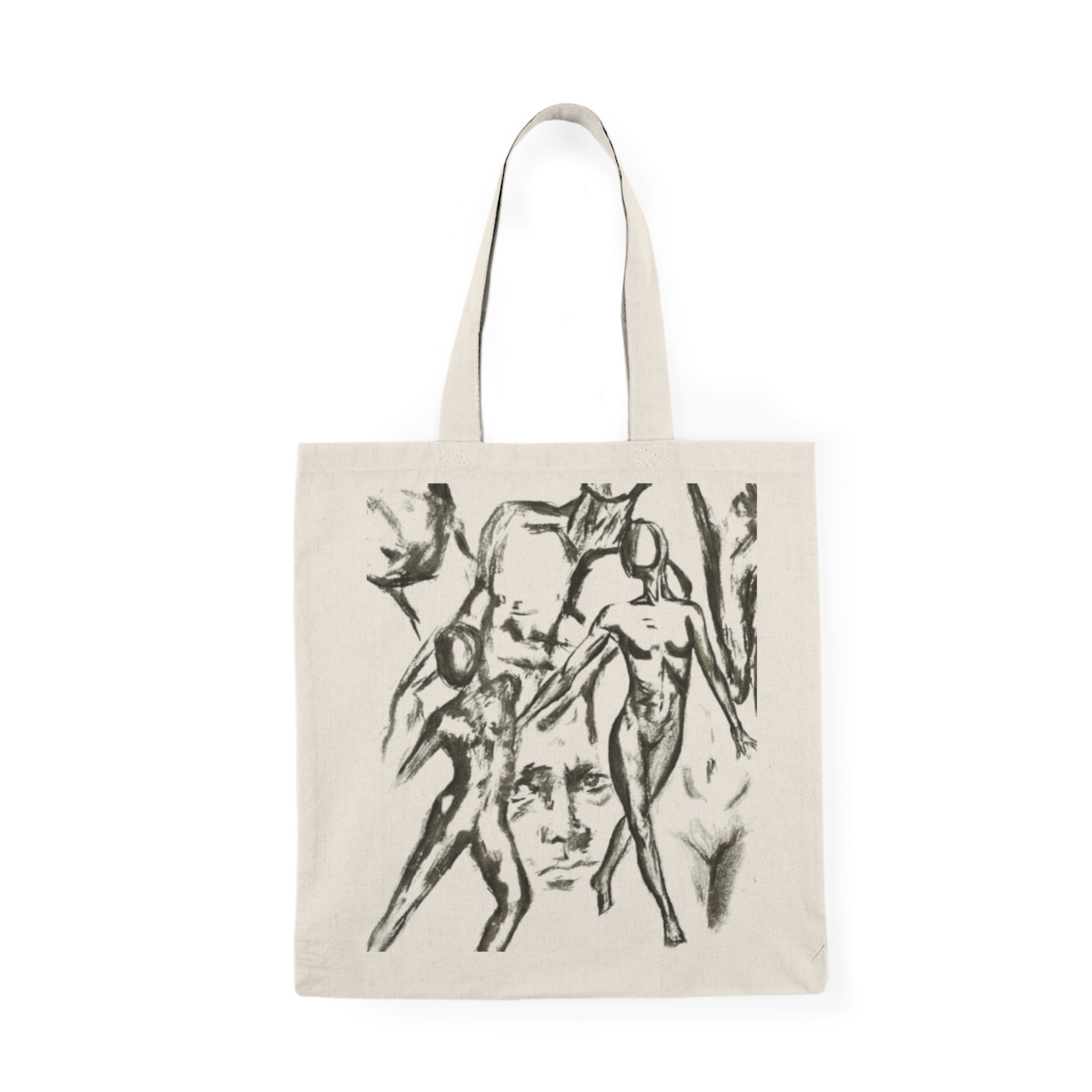 "The Figures" Artistic Sketch Tote Bag