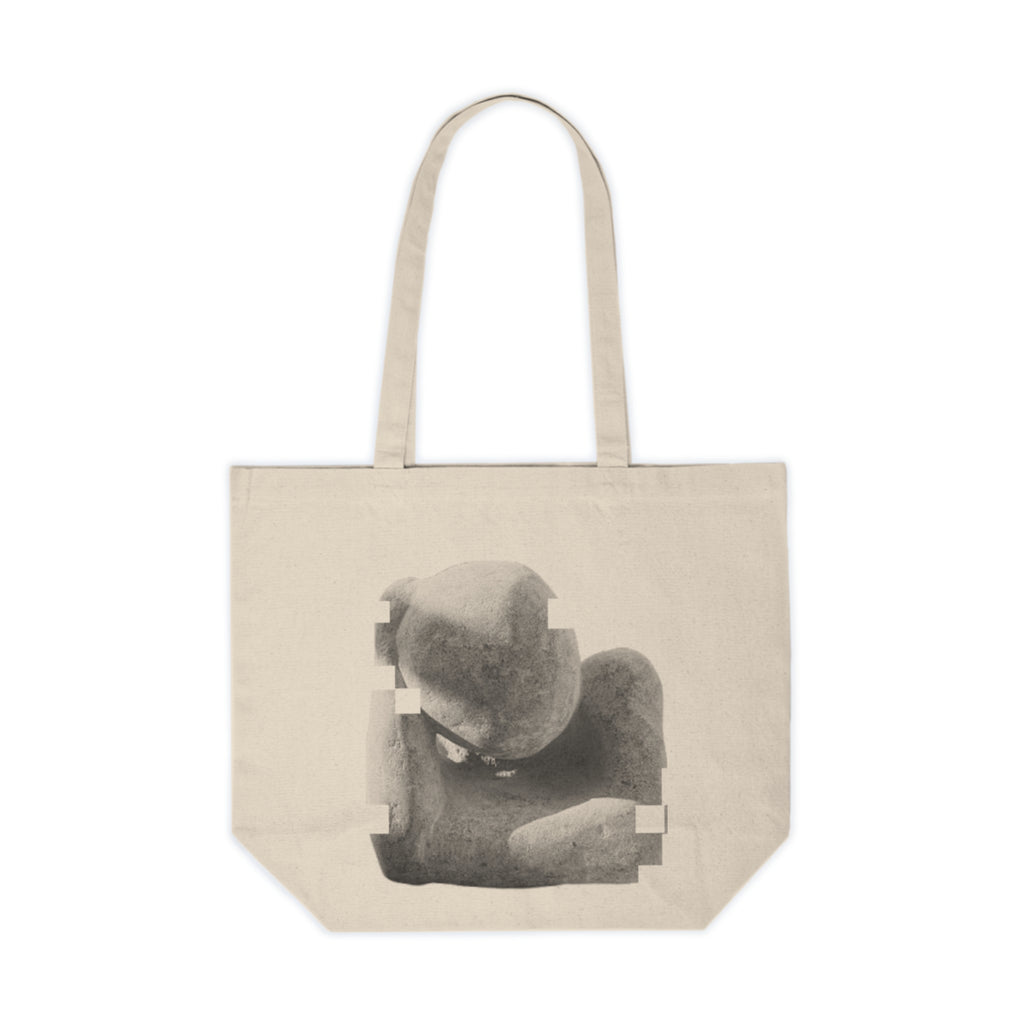 Canvas Tote Bag "Leaning Man" Print