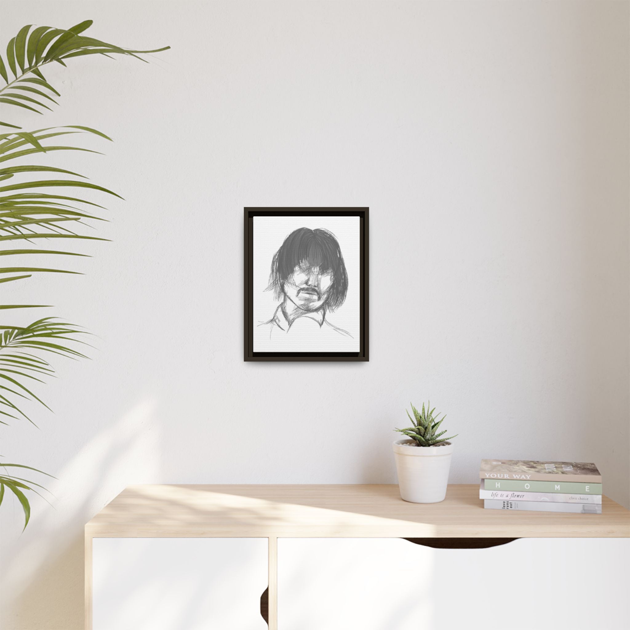 "The Man" Framed Matte Canvas Portrait