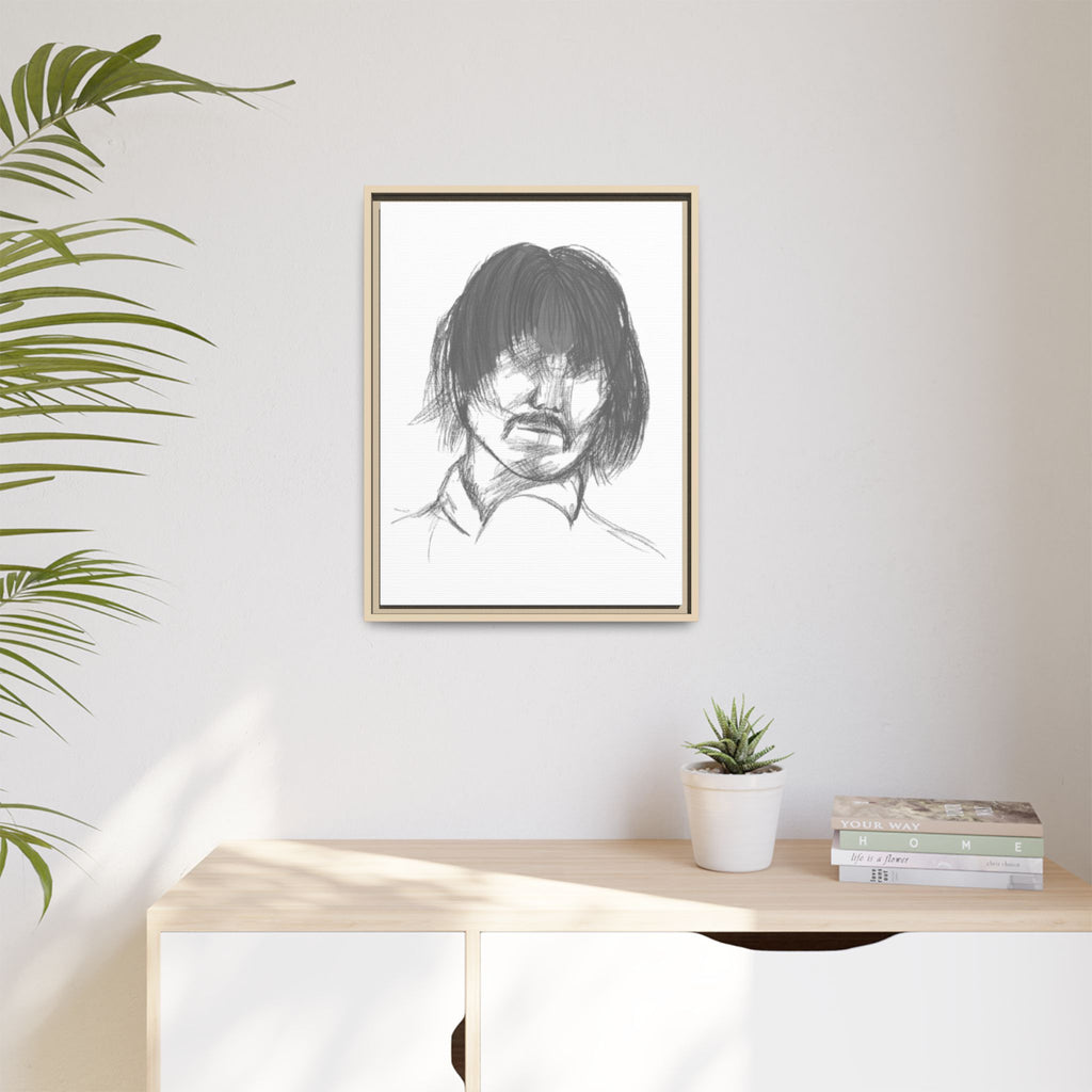 "The Man" Framed Matte Canvas Portrait