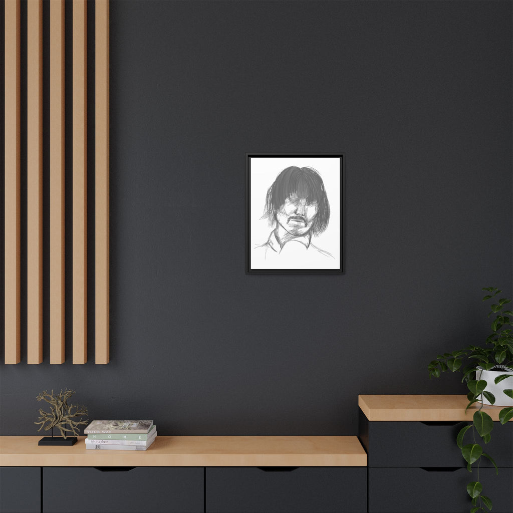"The Man" Framed Matte Canvas Portrait