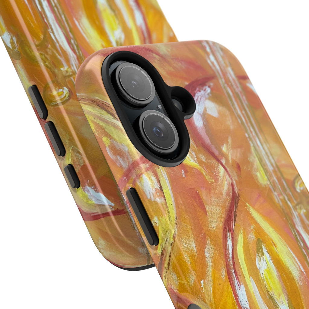 "Guitar People" Abstract Warm Guitar Art Phone Case
