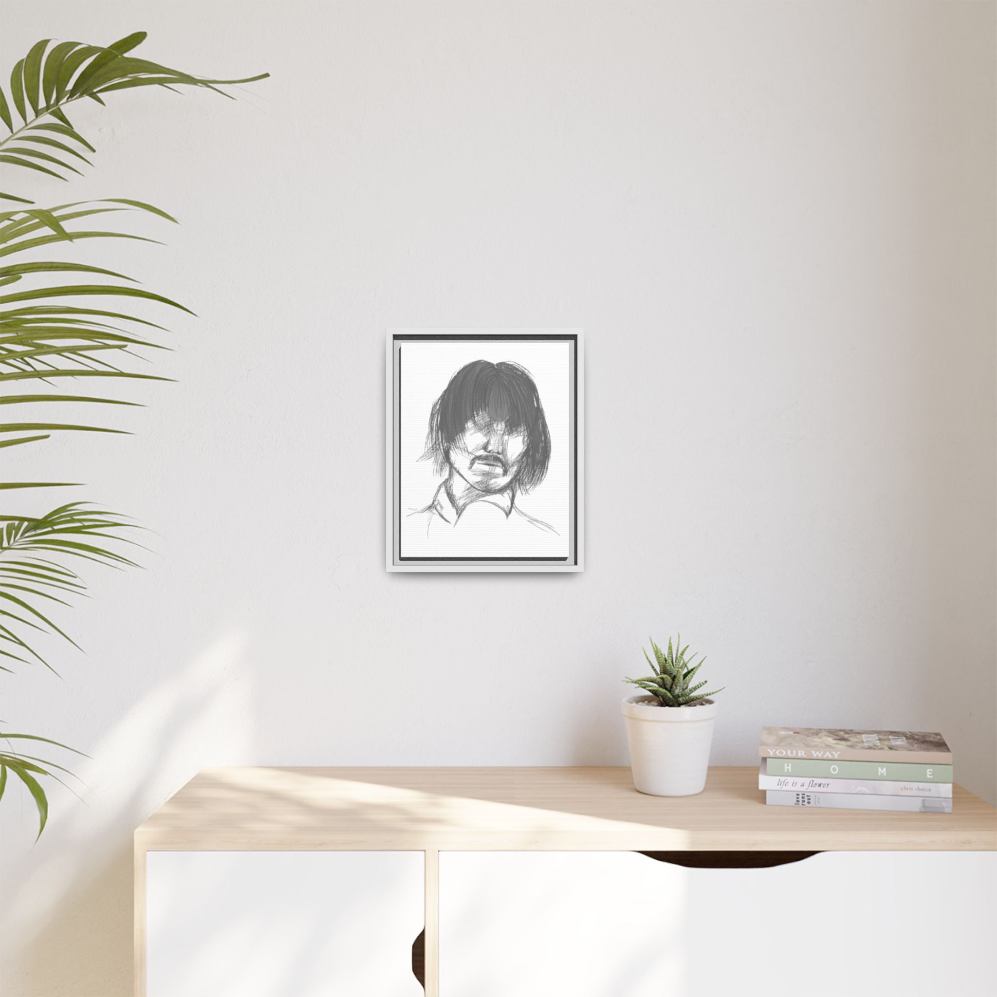 "The Man" Framed Matte Canvas Portrait