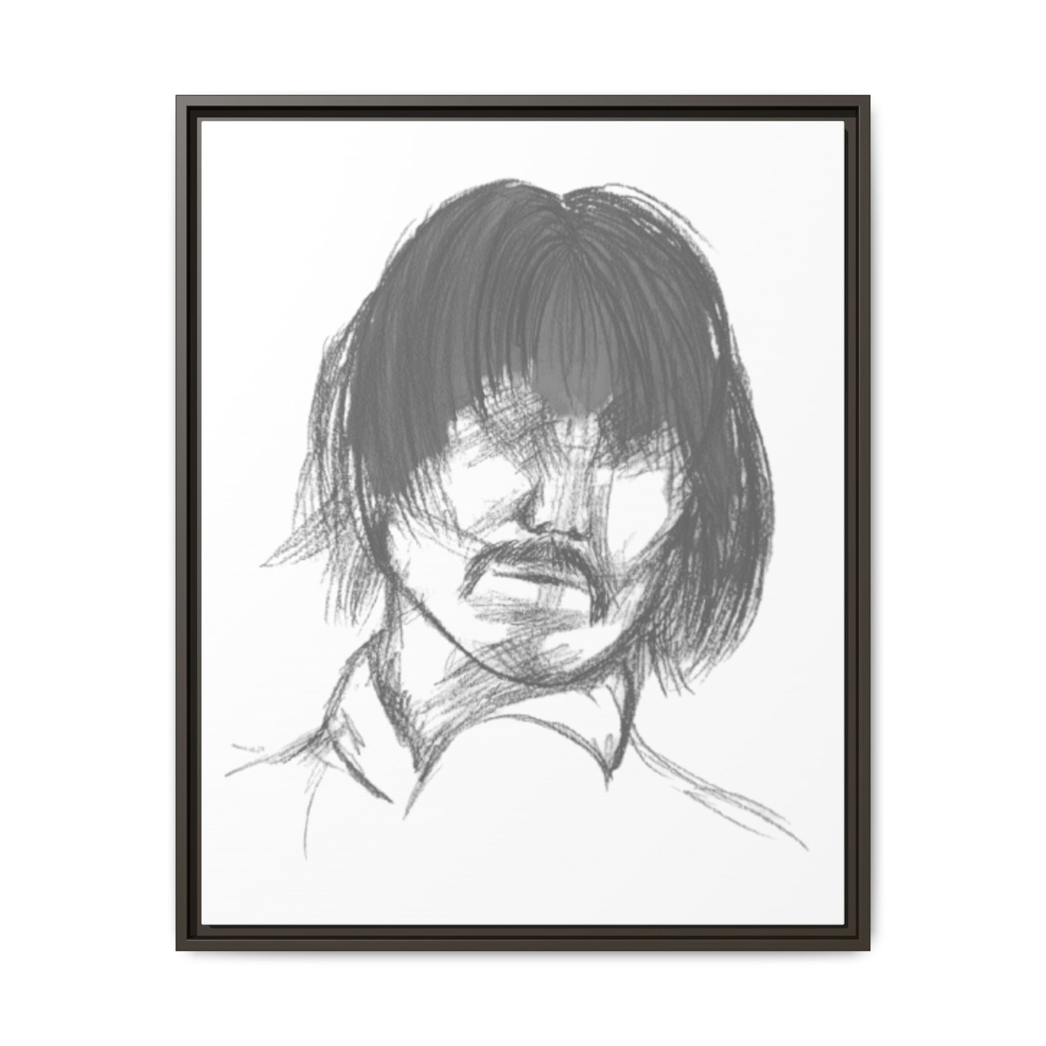 "The Man" Framed Matte Canvas Portrait