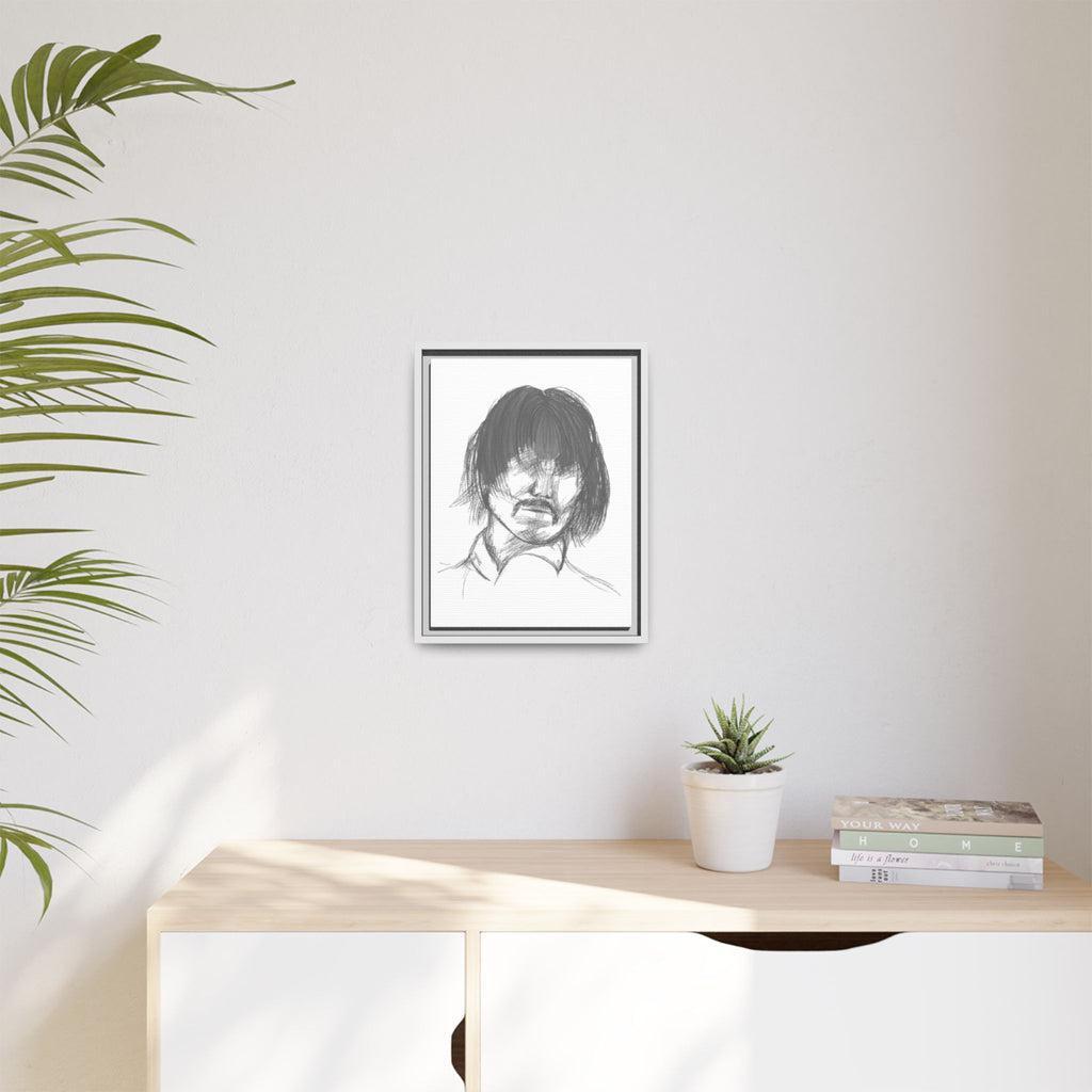 "The Man" Framed Matte Canvas Portrait