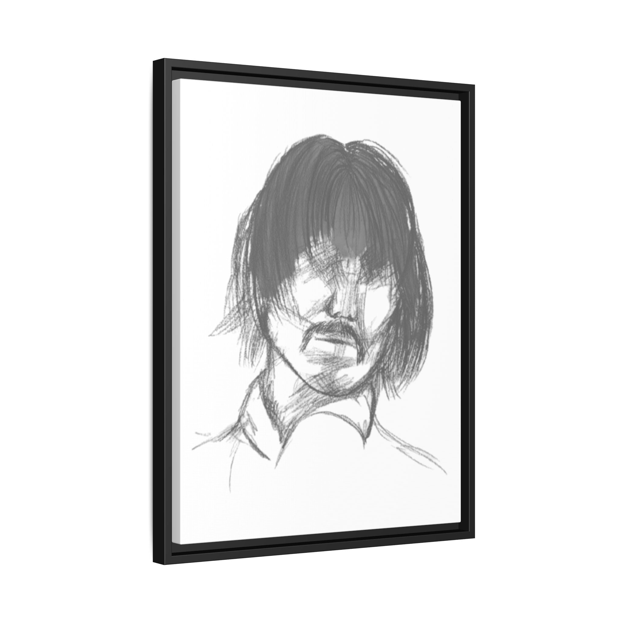 "The Man" Framed Matte Canvas Portrait