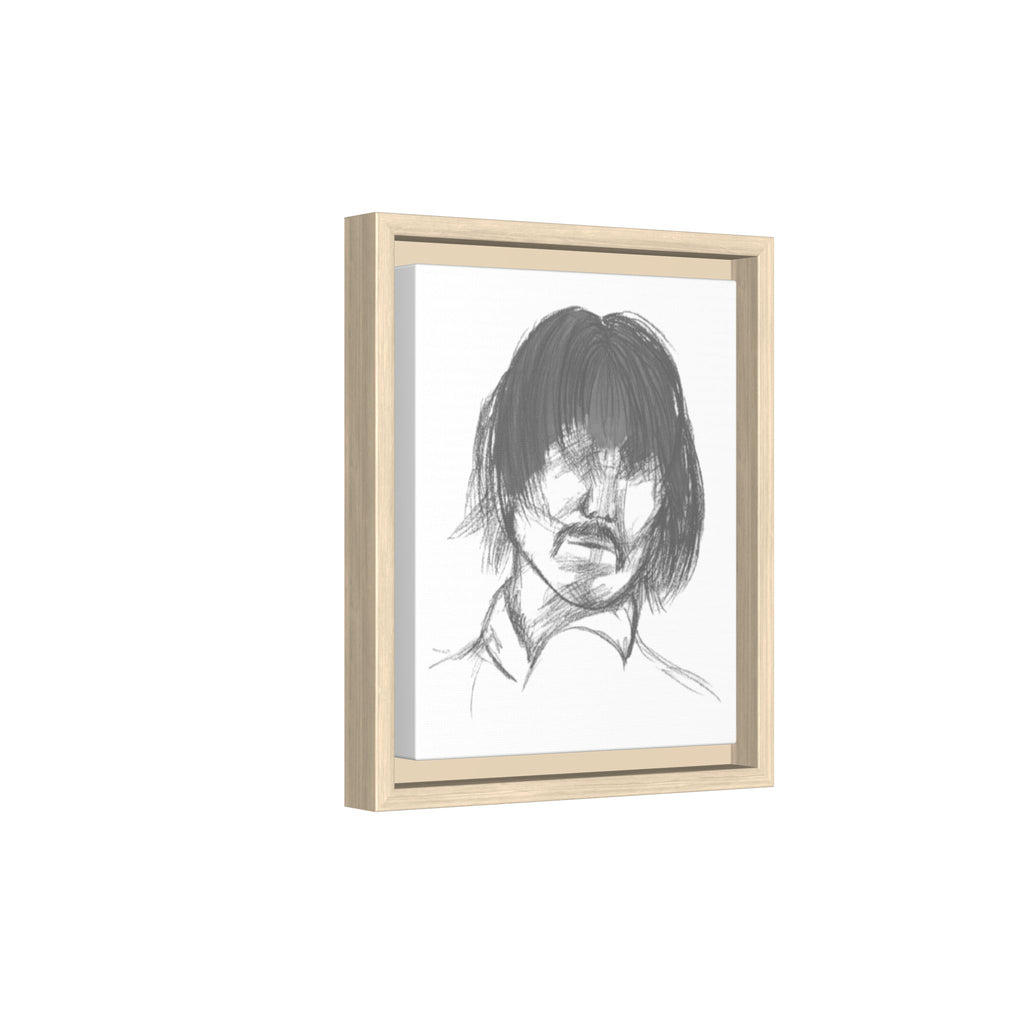 "The Man" Framed Matte Canvas Portrait