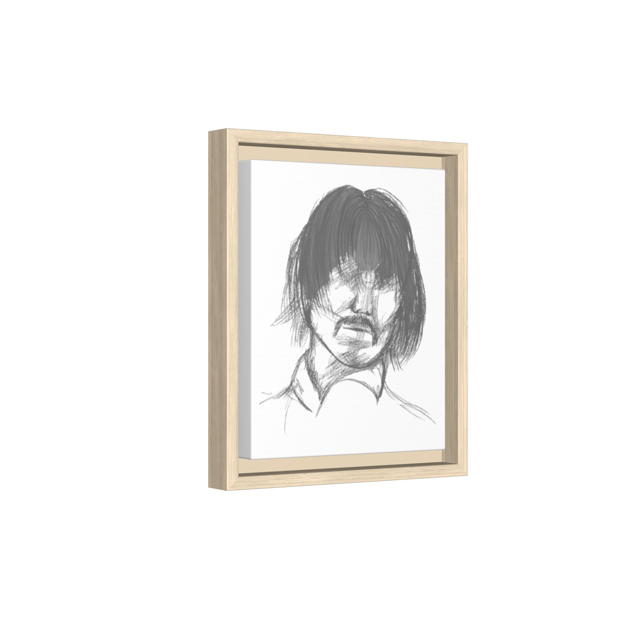 "The Man" Framed Matte Canvas Portrait