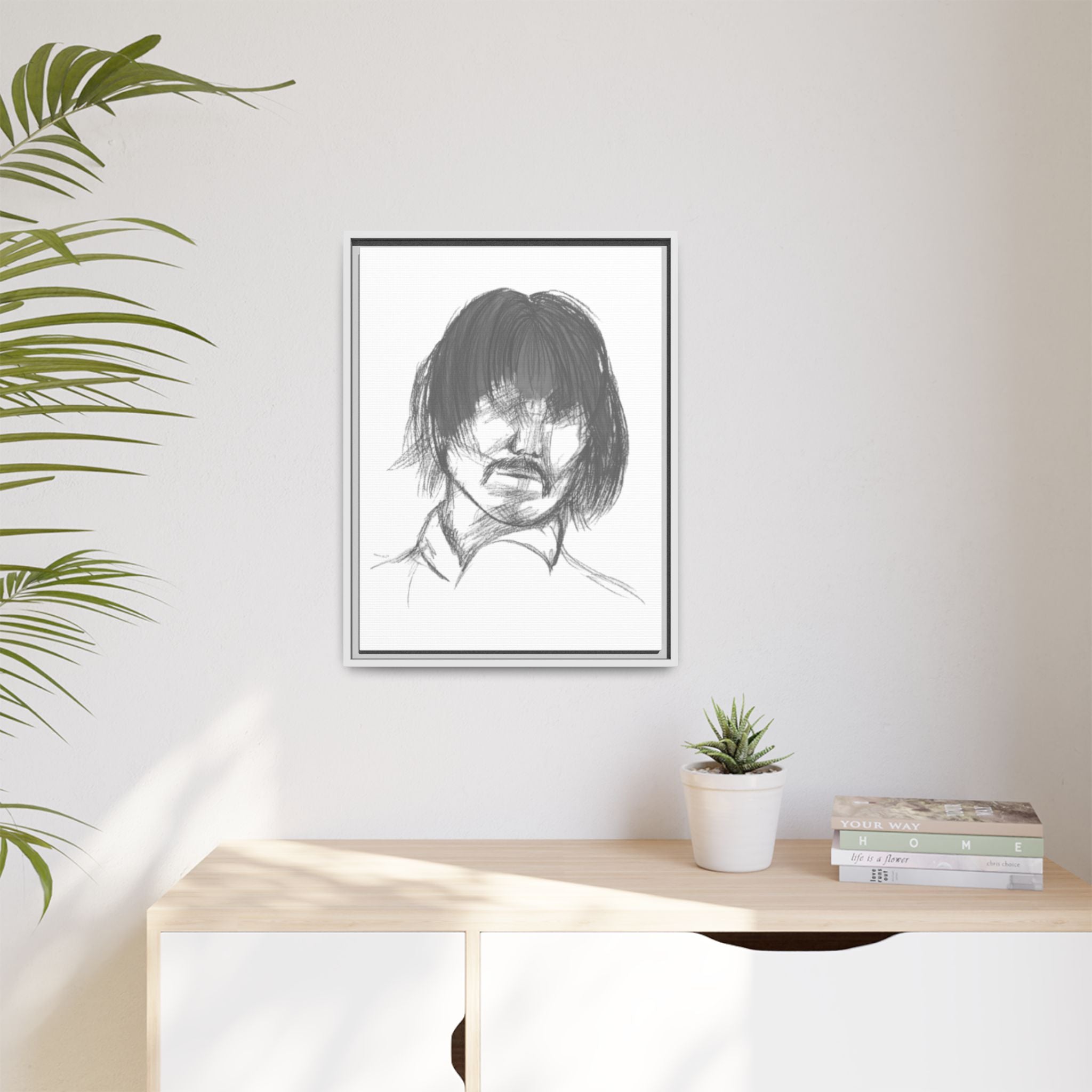 "The Man" Framed Matte Canvas Portrait