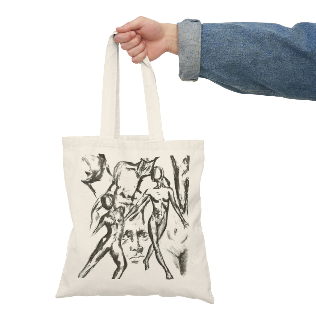 "The Figures" Artistic Sketch Tote Bag