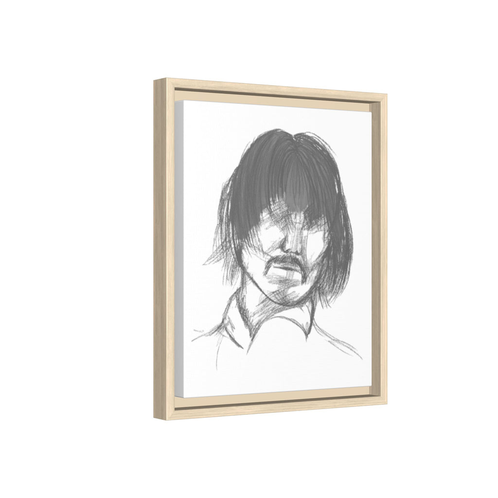 "The Man" Framed Matte Canvas Portrait