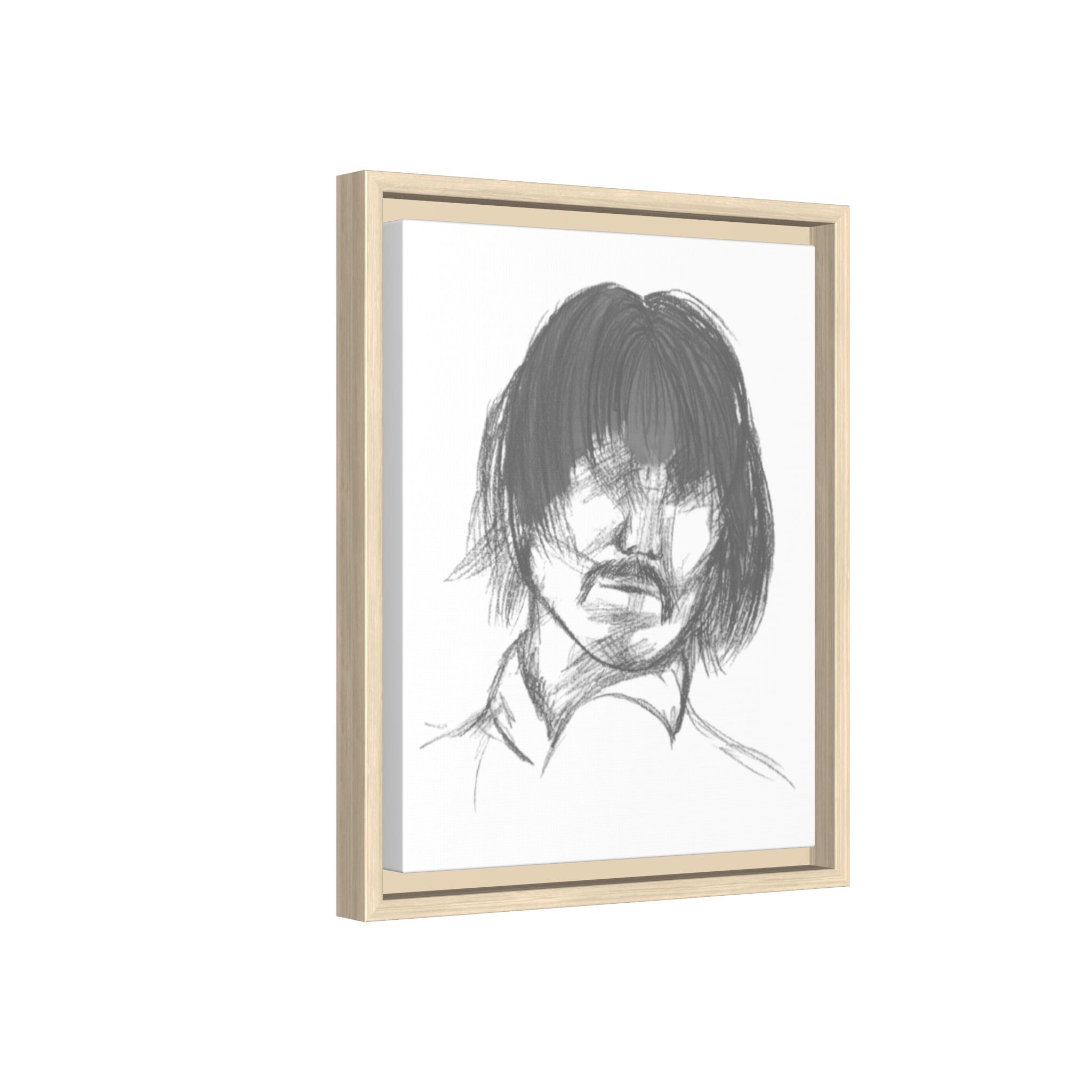 "The Man" Framed Matte Canvas Portrait