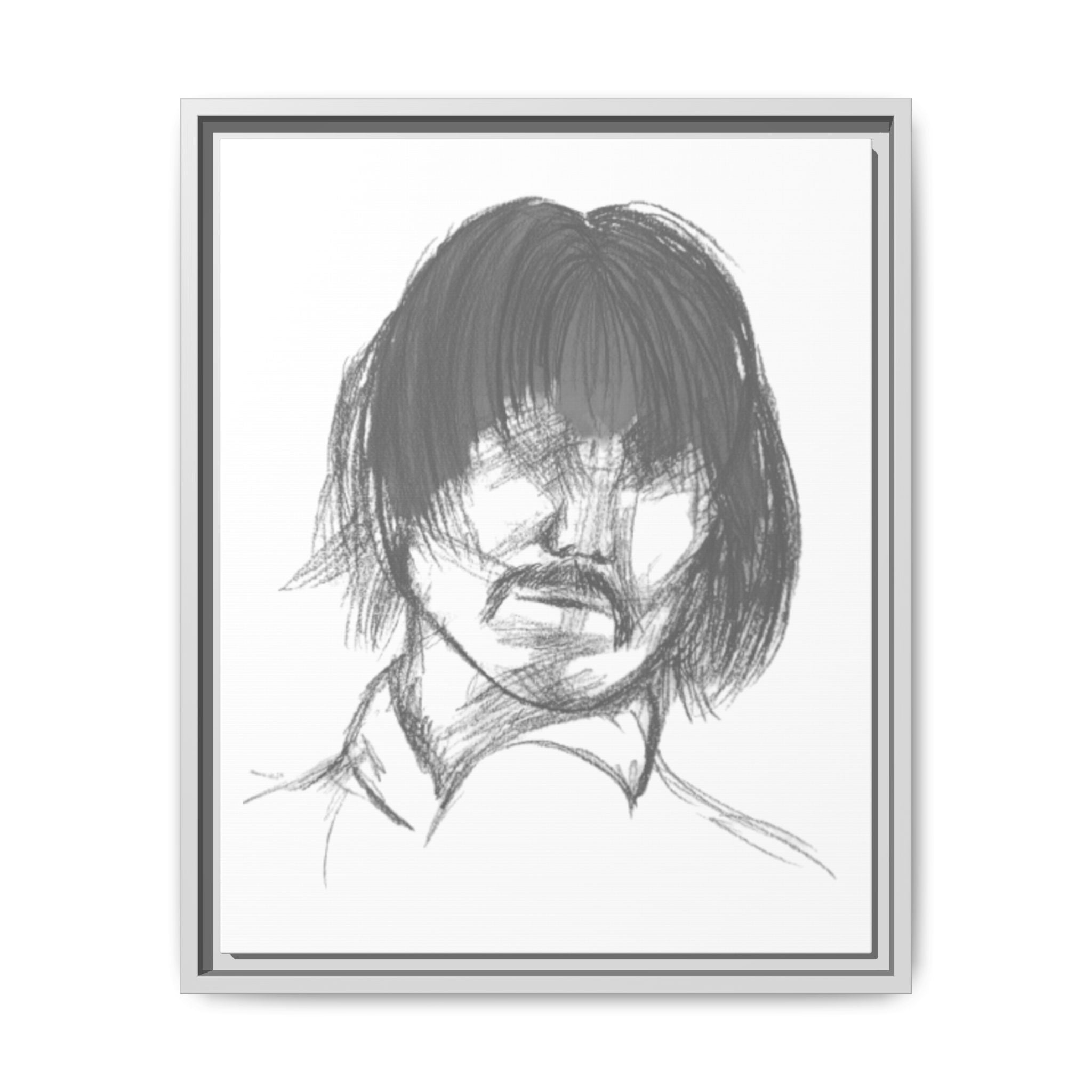 "The Man" Framed Matte Canvas Portrait