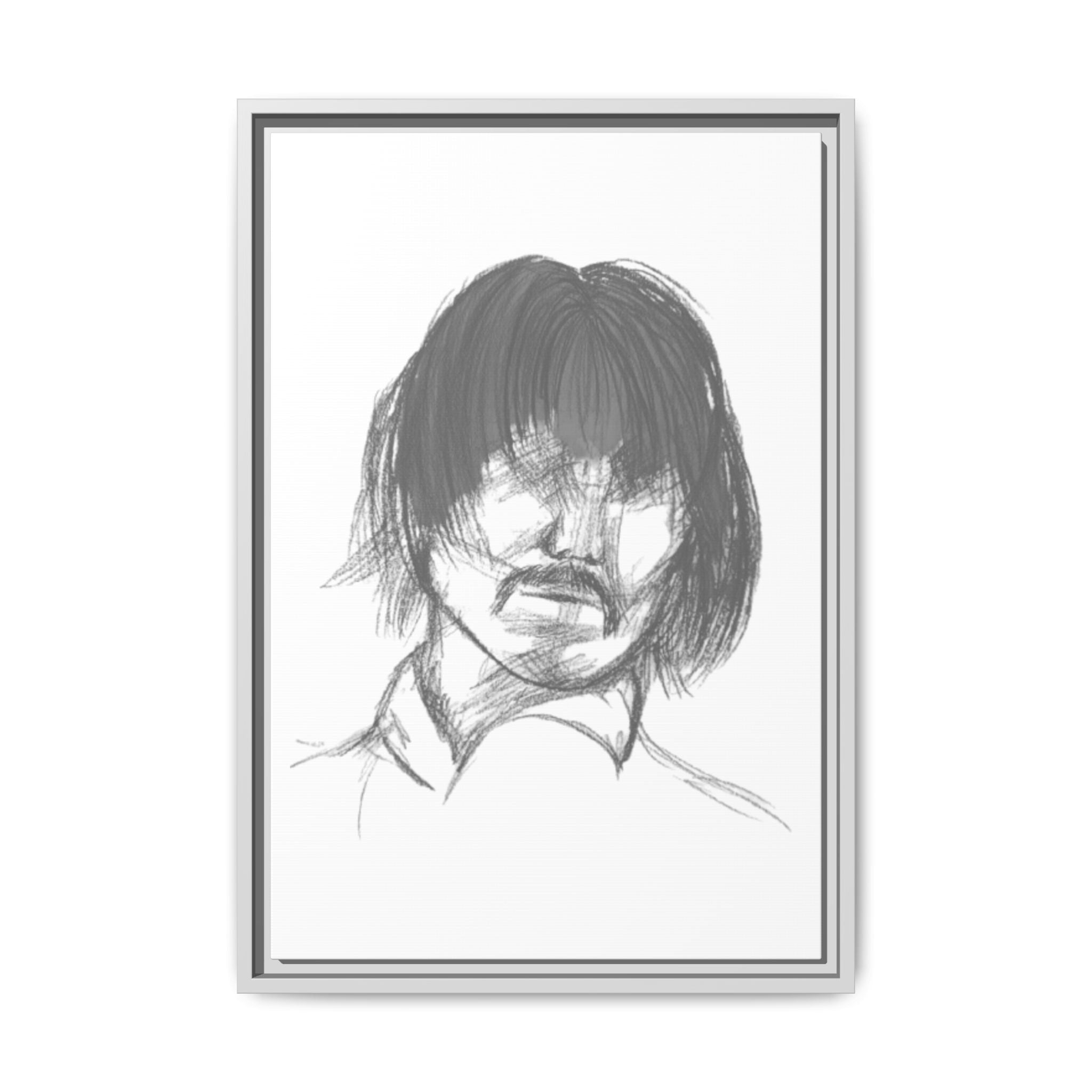 "The Man" Framed Matte Canvas Portrait