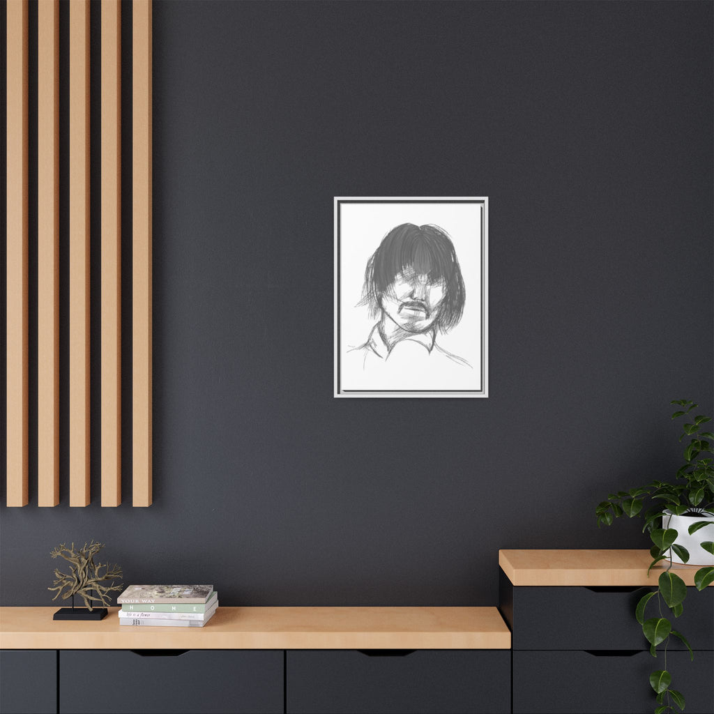 "The Man" Framed Matte Canvas Portrait