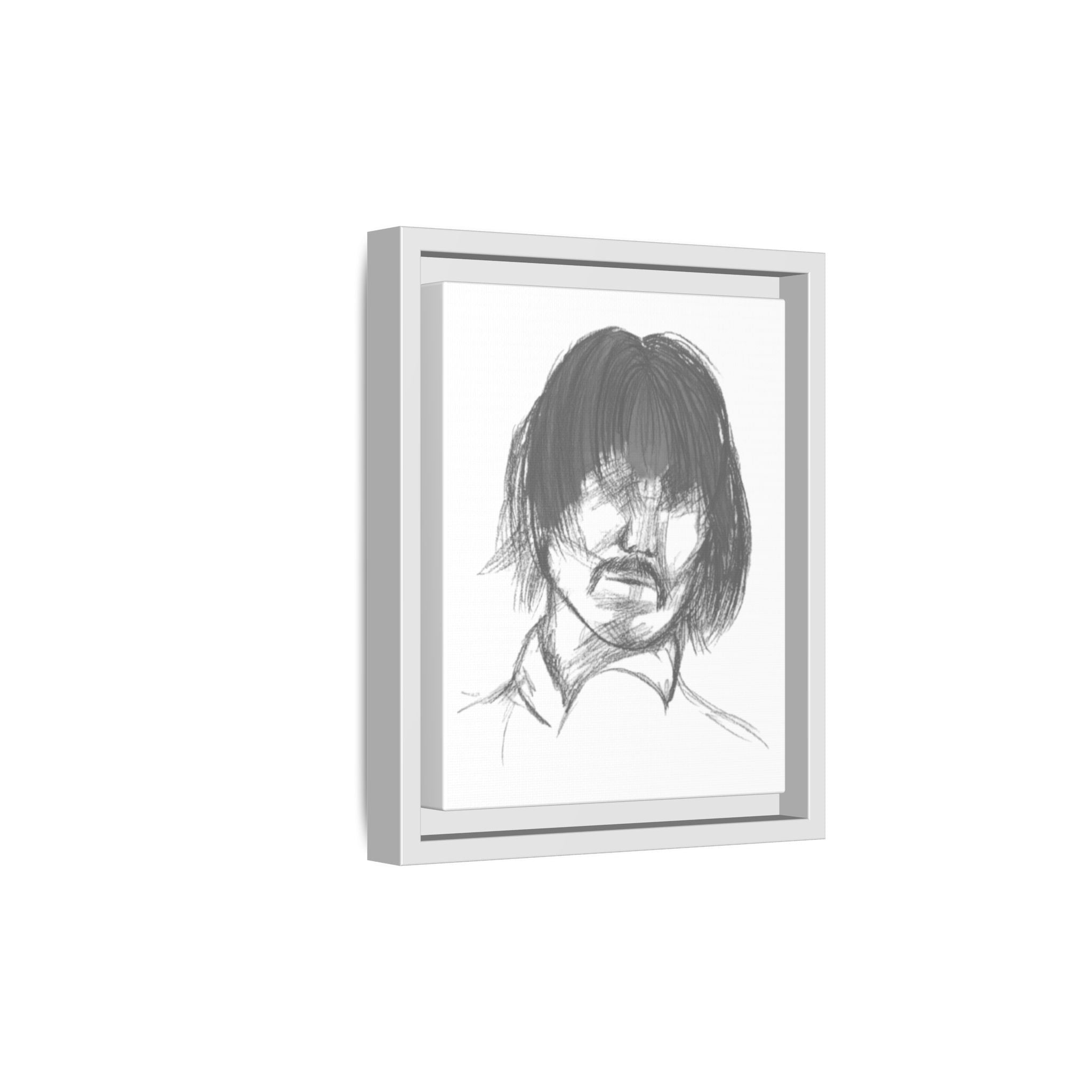 "The Man" Framed Matte Canvas Portrait