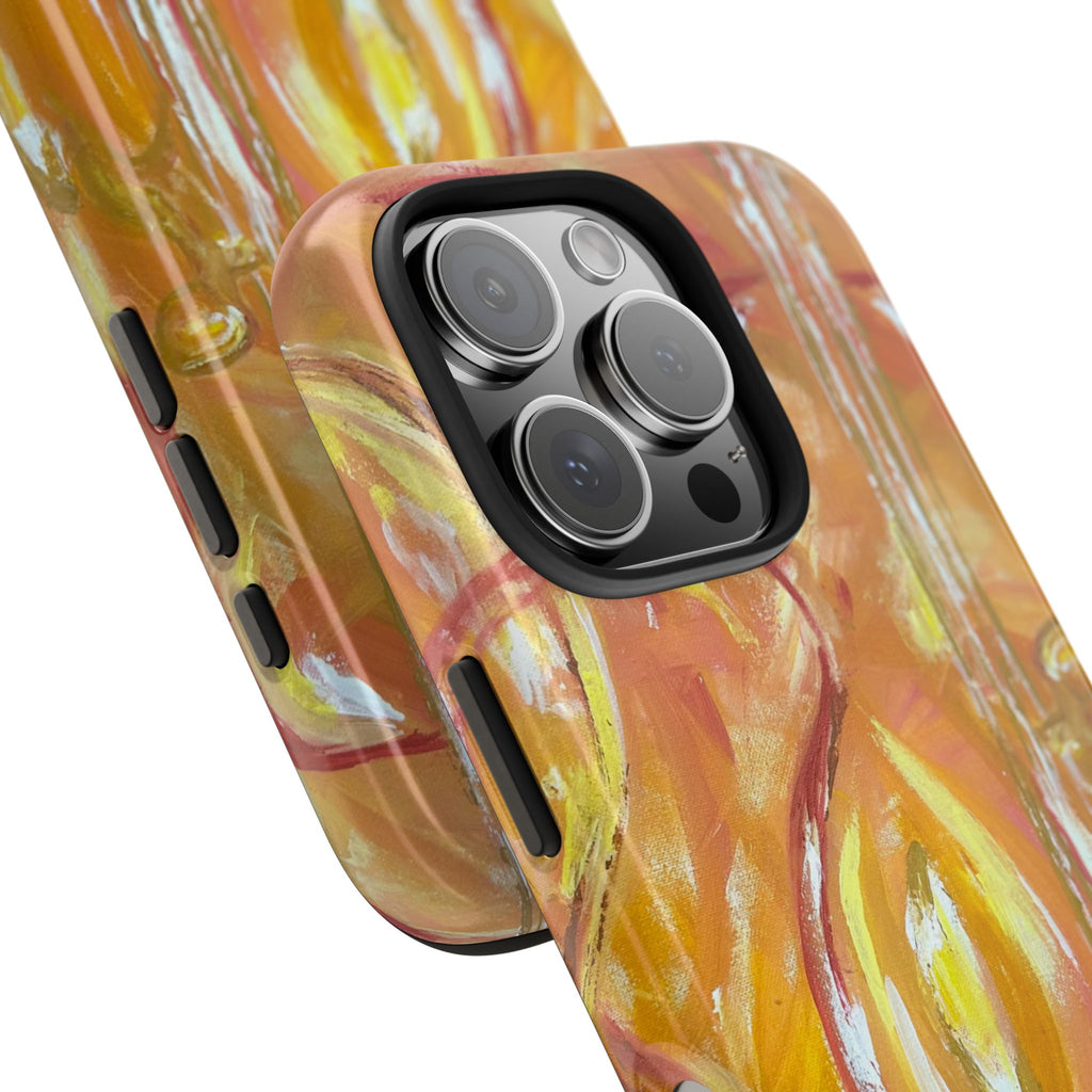 "Guitar People" Abstract Warm Guitar Art Phone Case