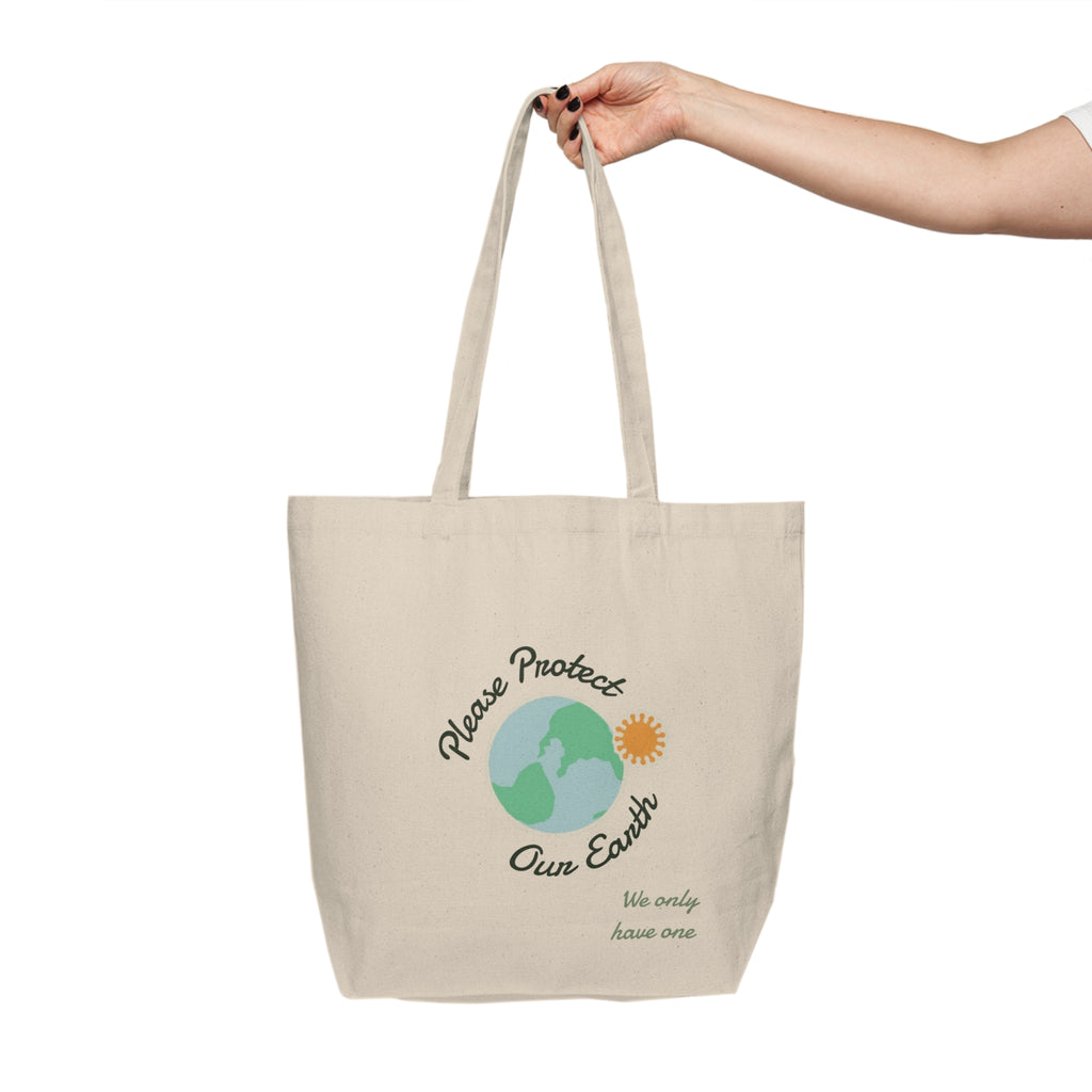 Please Protect Our Earth Eco-Friendly Canvas Tote