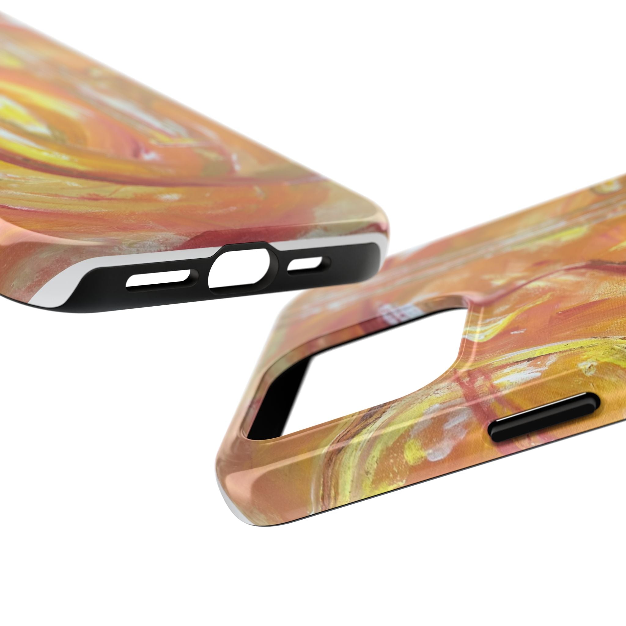 "Guitar People" Abstract Warm Guitar Art Phone Case