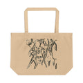 "The Figures" Abstract Figure Sketch Eco-Friendly Tote