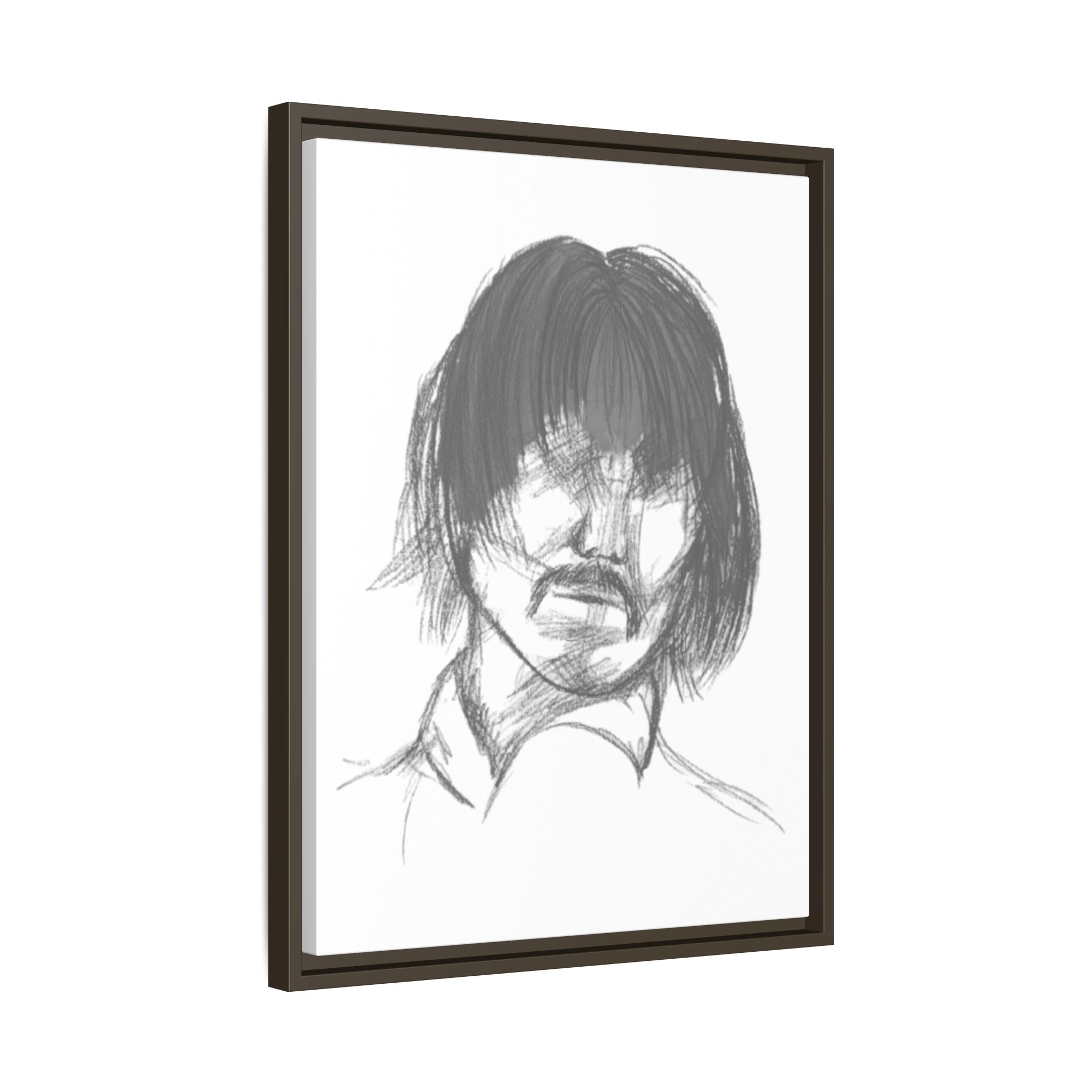 "The Man" Framed Matte Canvas Portrait