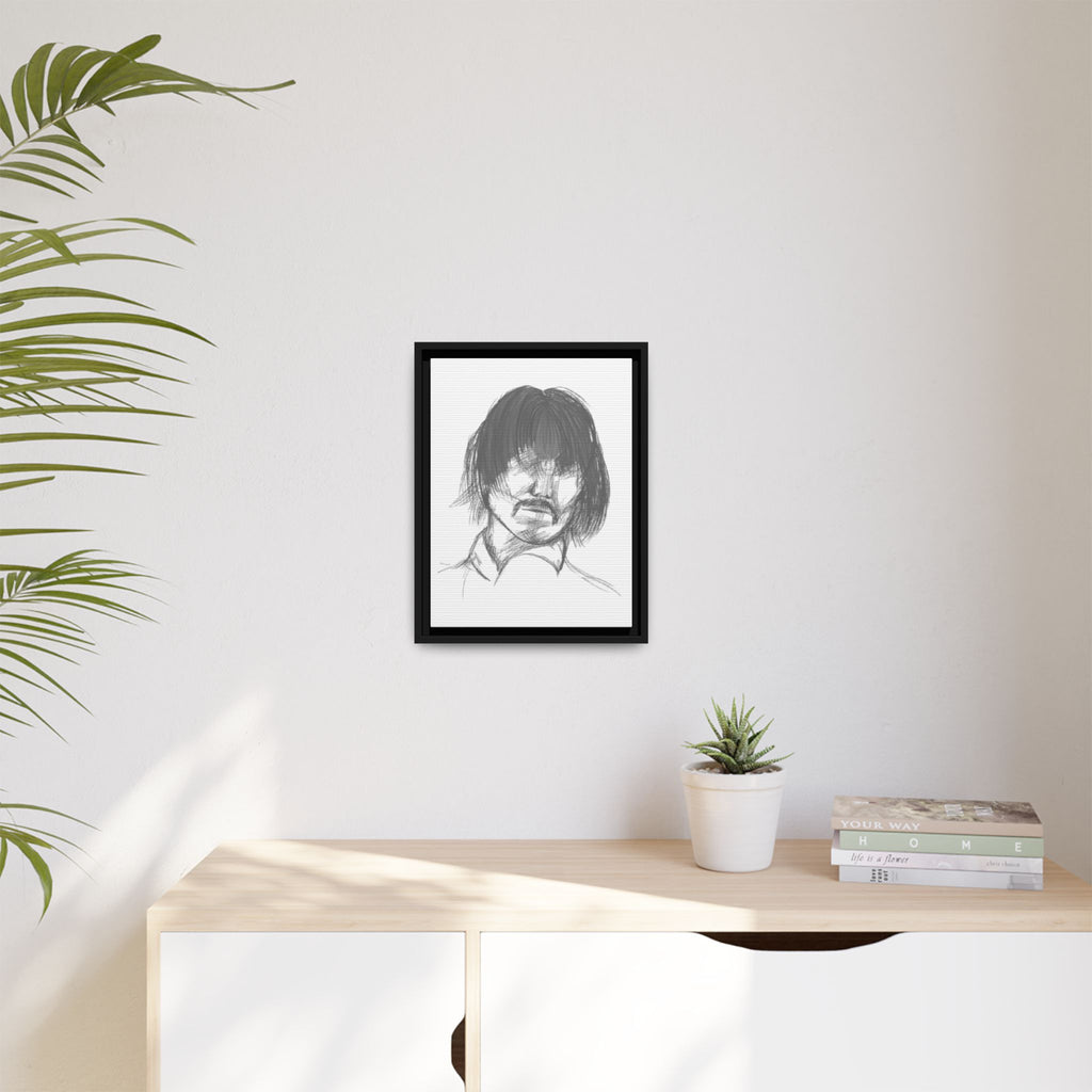 "The Man" Framed Matte Canvas Portrait