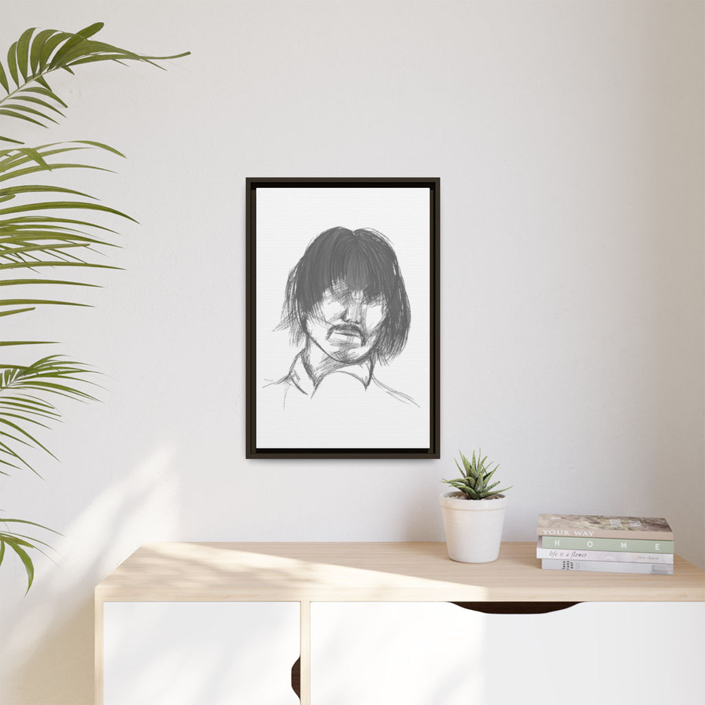 "The Man" Framed Matte Canvas Portrait