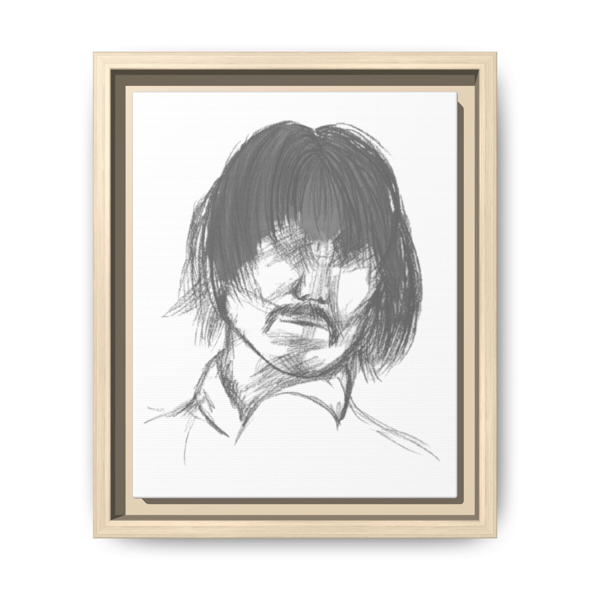 "The Man" Framed Matte Canvas Portrait