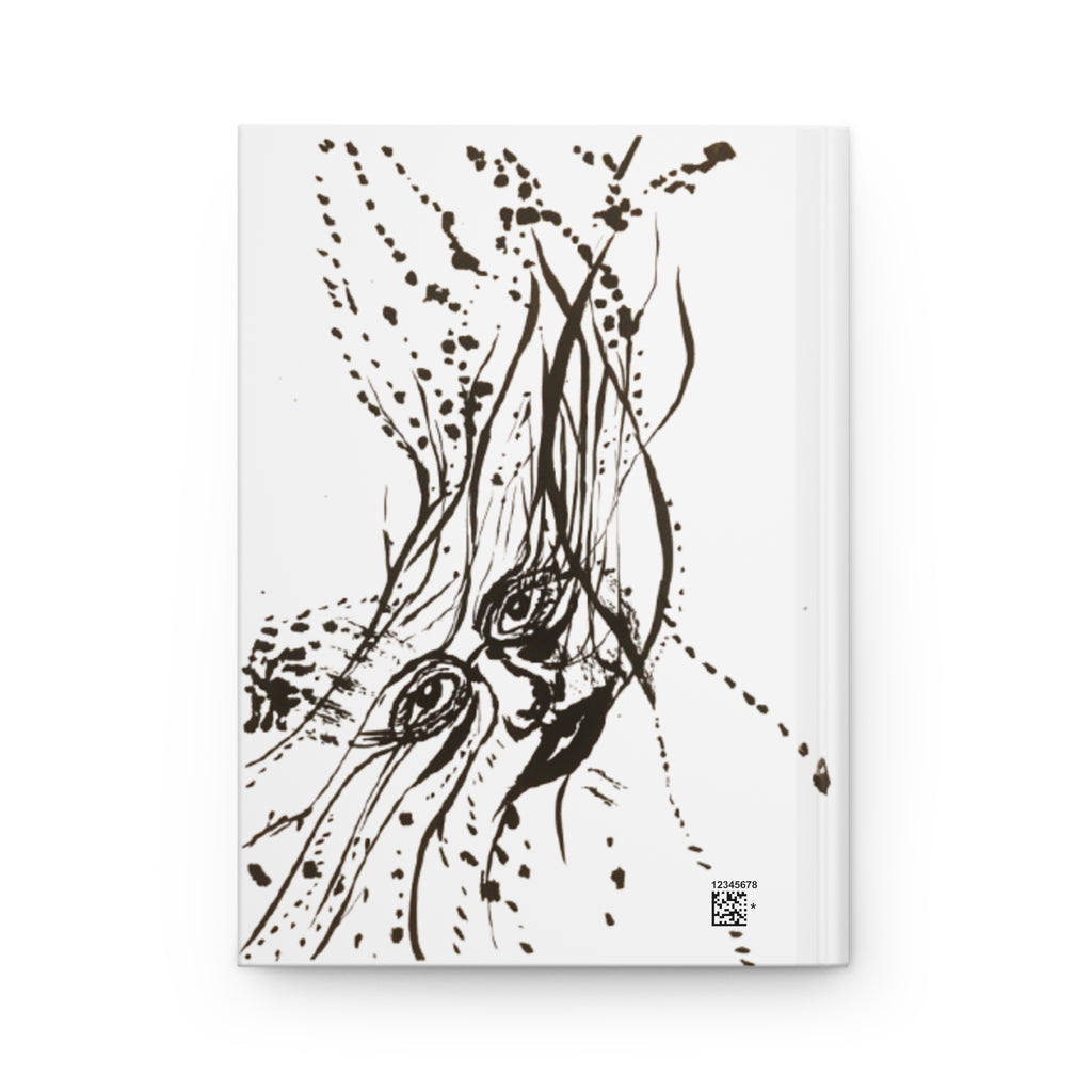 "Ink Face" Abstract Monochrome Artistic Sketch Notebook