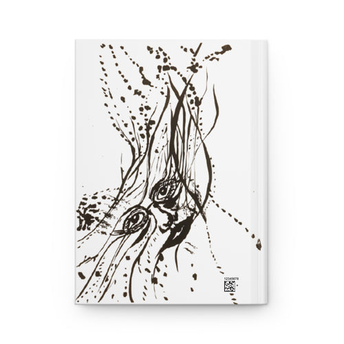 "Ink Face" Abstract Monochrome Artistic Sketch Notebook