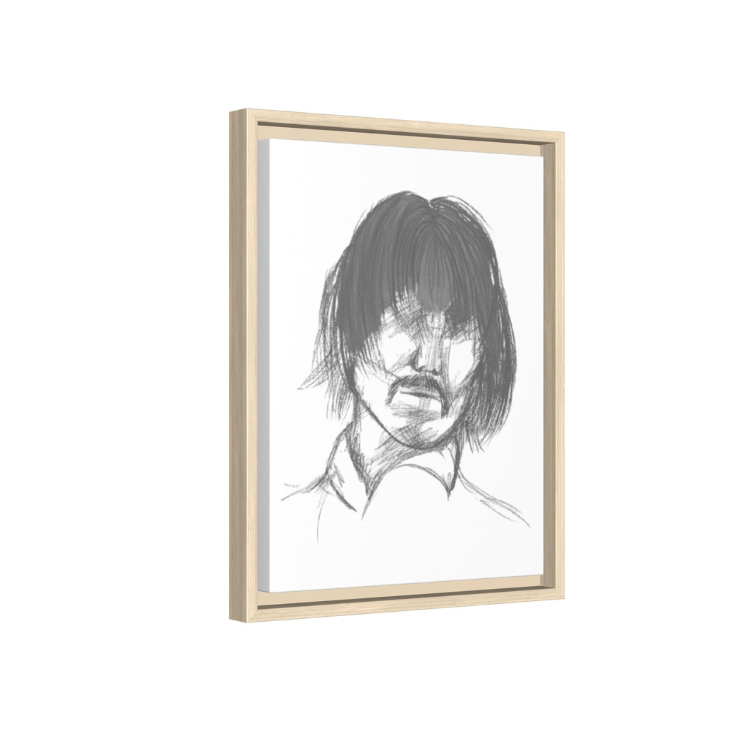"The Man" Framed Matte Canvas Portrait