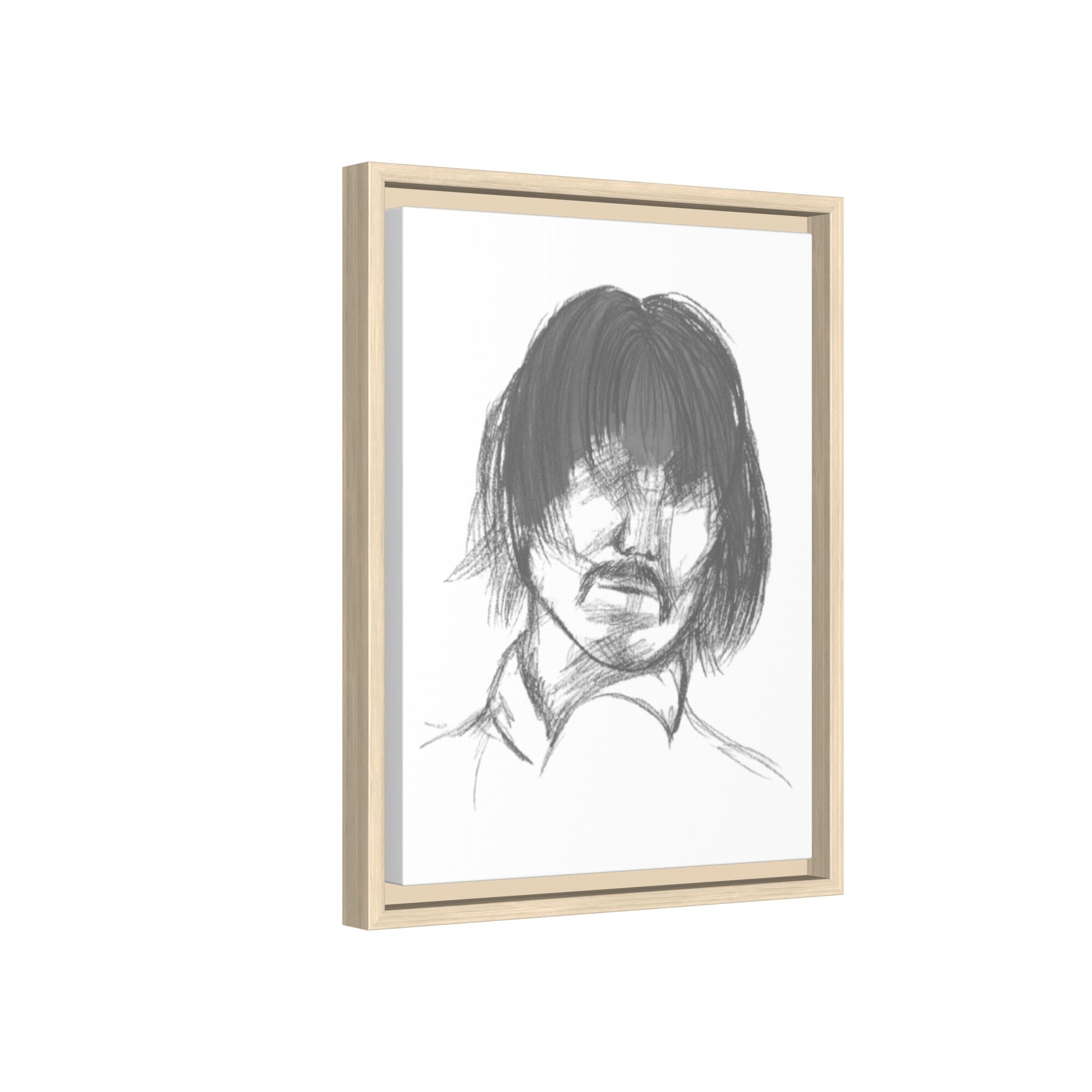 "The Man" Framed Matte Canvas Portrait