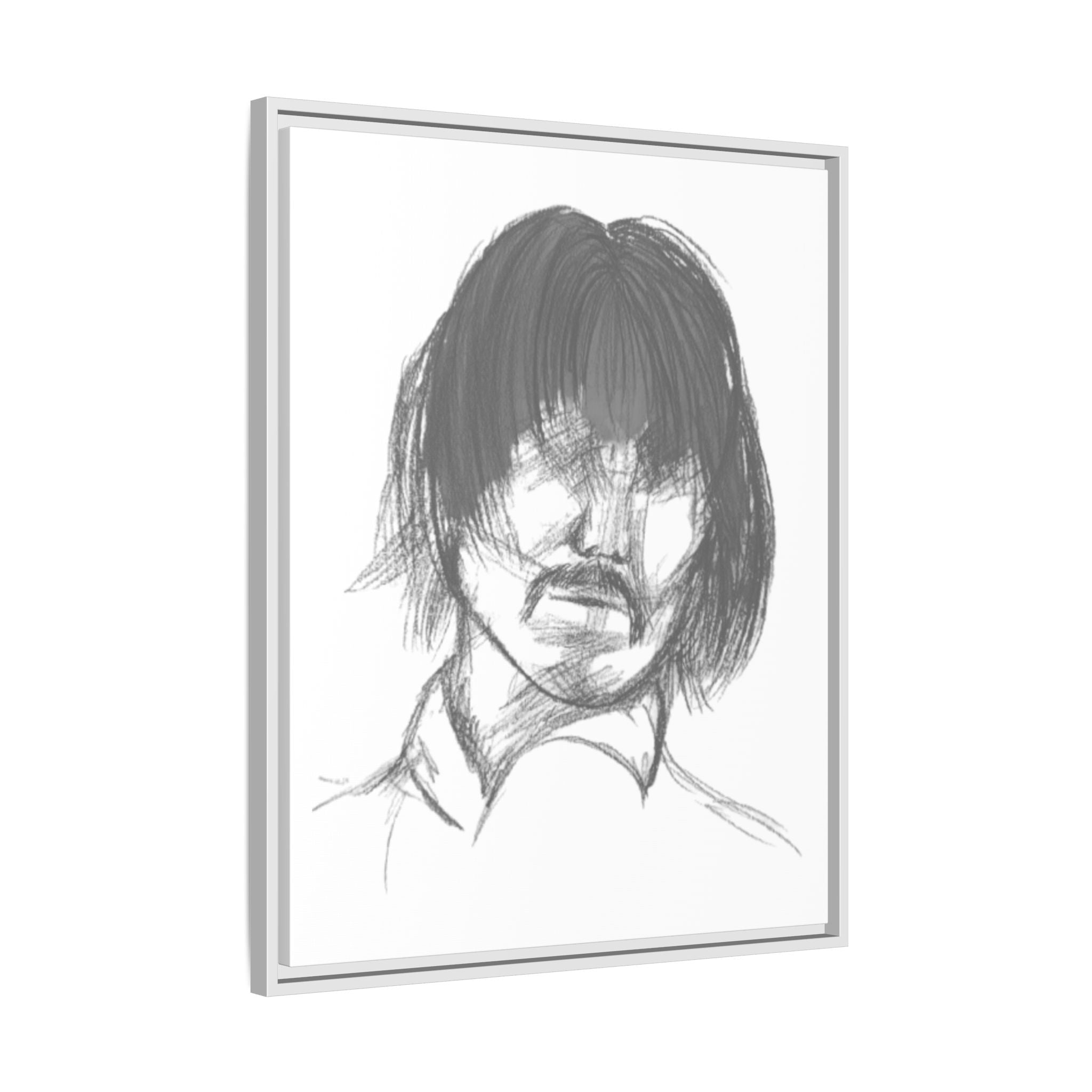 "The Man" Framed Matte Canvas Portrait