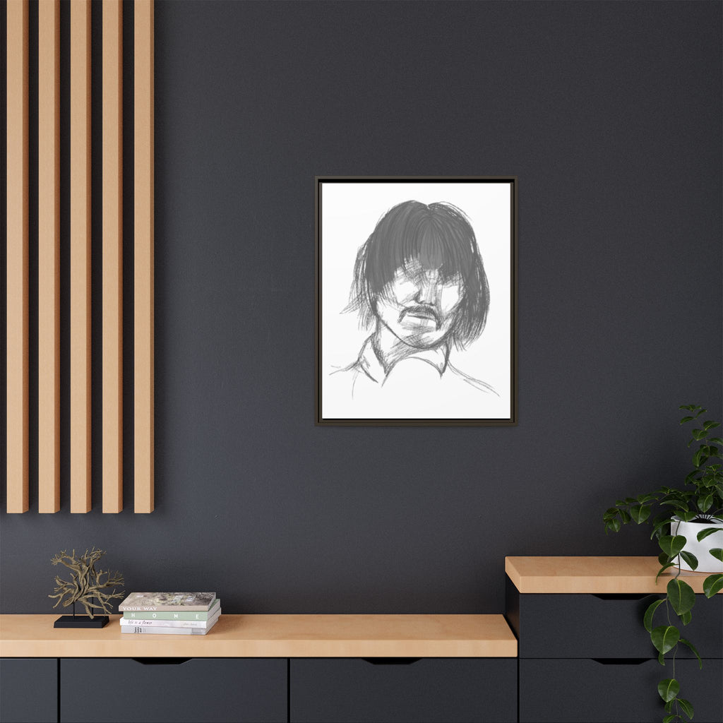 "The Man" Framed Matte Canvas Portrait
