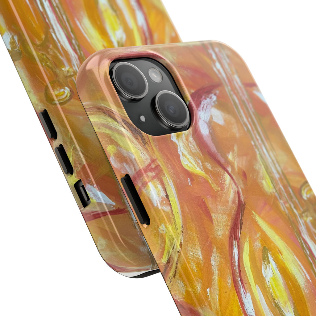 "Guitar People" Abstract Warm Guitar Art Phone Case