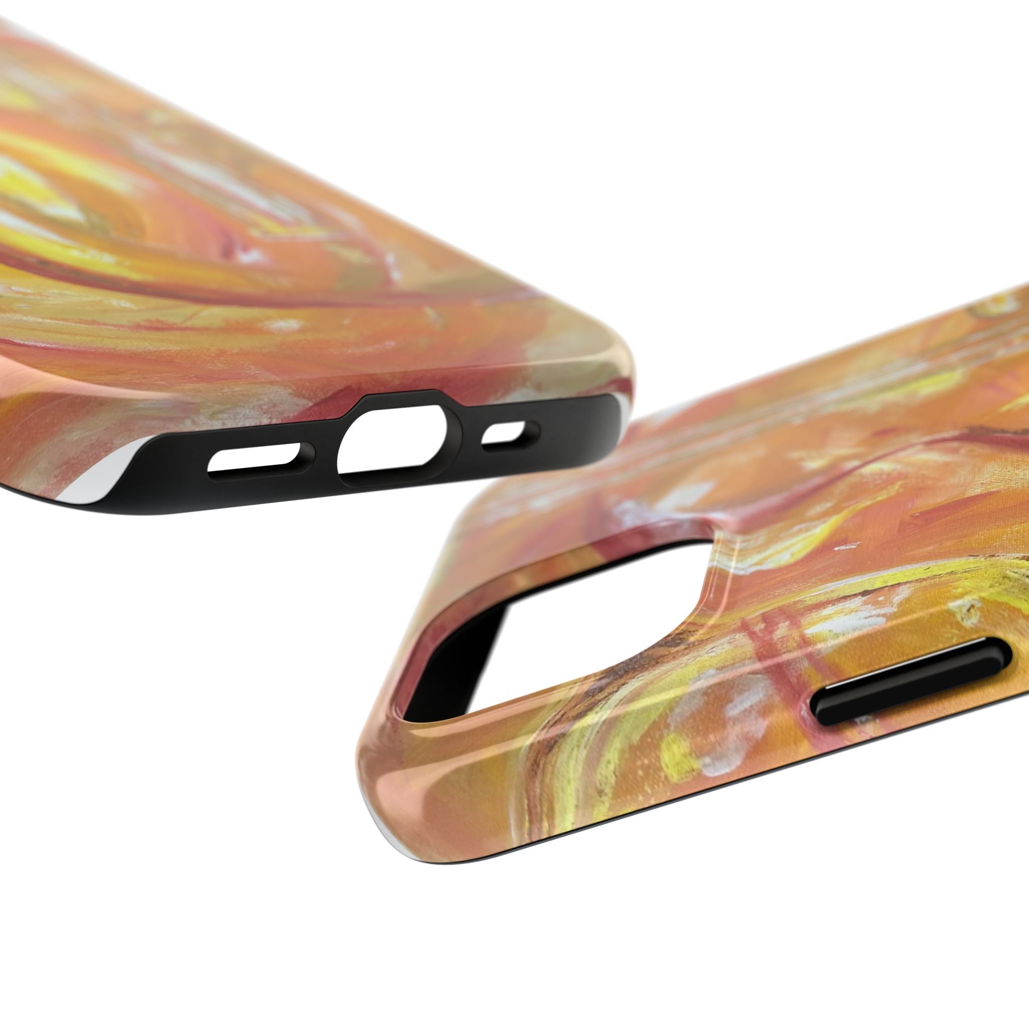"Guitar People" Abstract Warm Guitar Art Phone Case