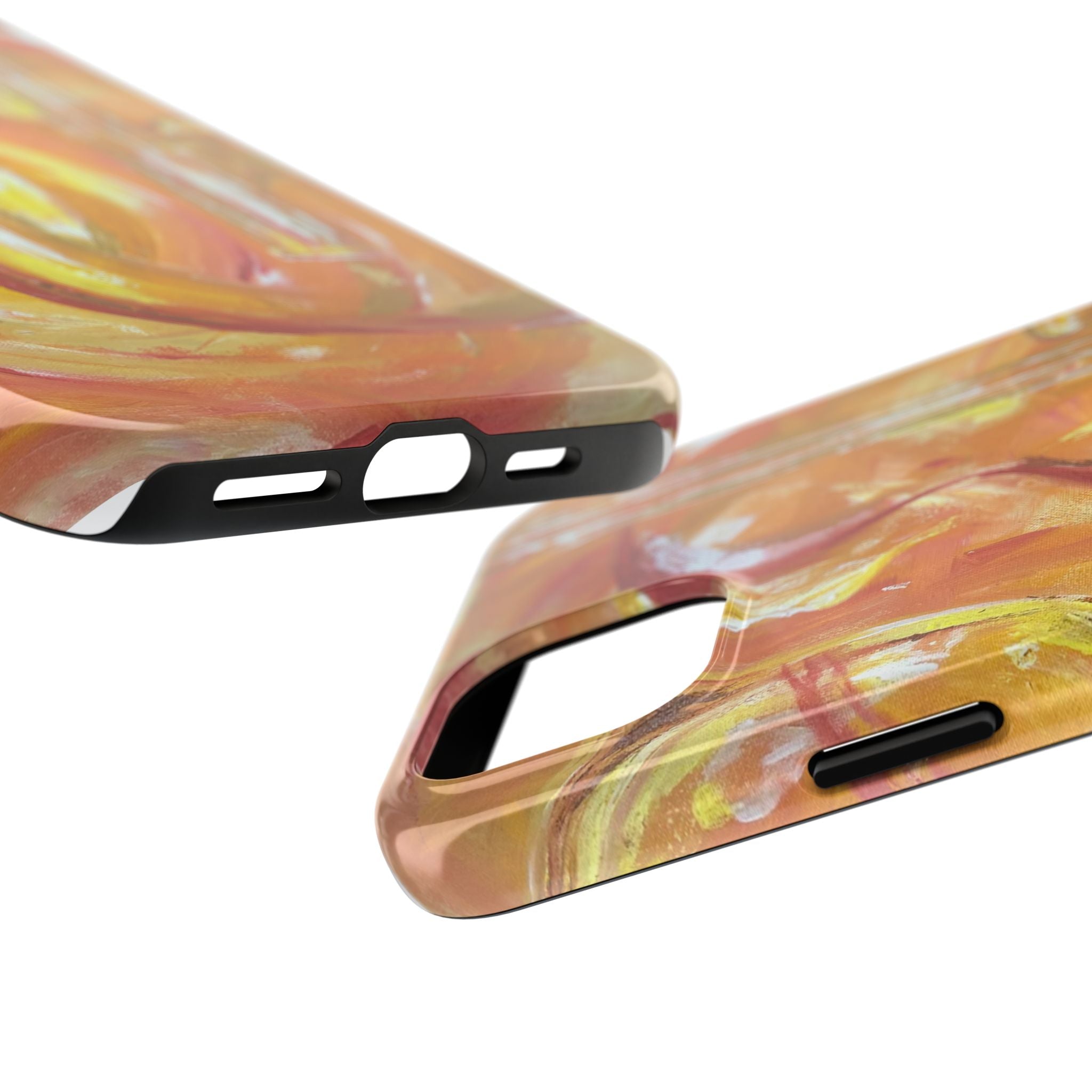 "Guitar People" Abstract Warm Guitar Art Phone Case
