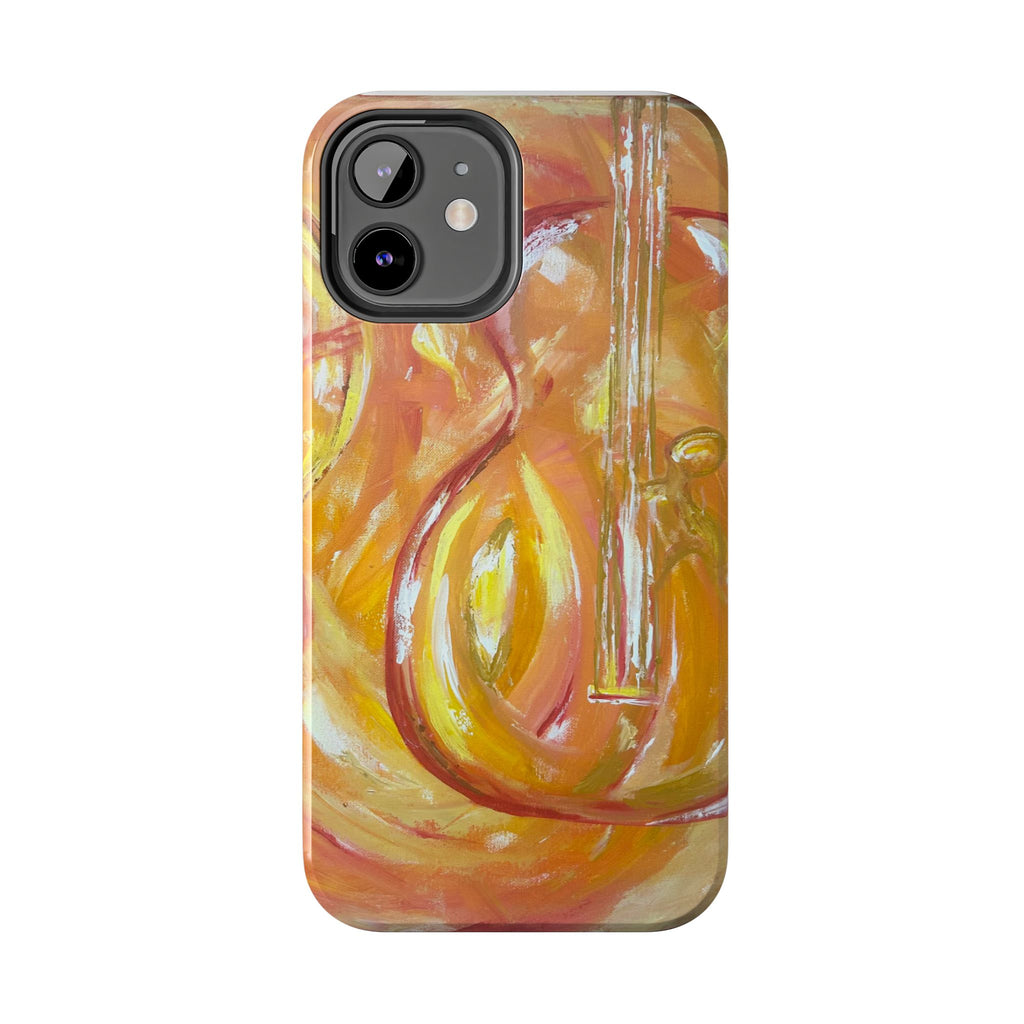"Guitar People" Abstract Warm Guitar Art Phone Case
