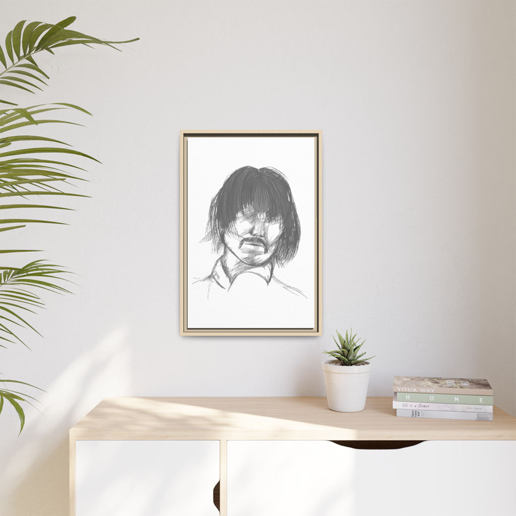 "The Man" Framed Matte Canvas Portrait