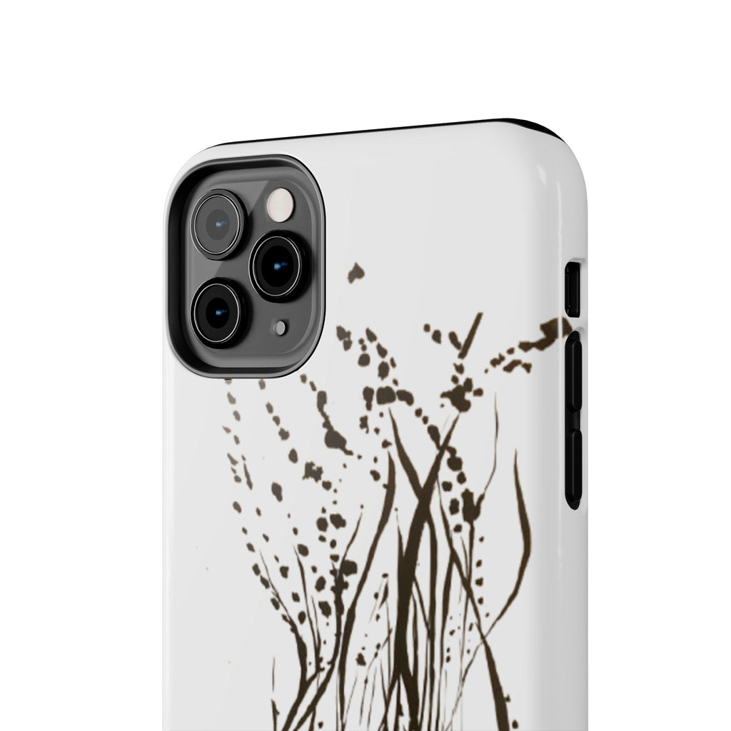"Ink Face" Tough Phone Case — Abstract Ink Sketch Protective Cover