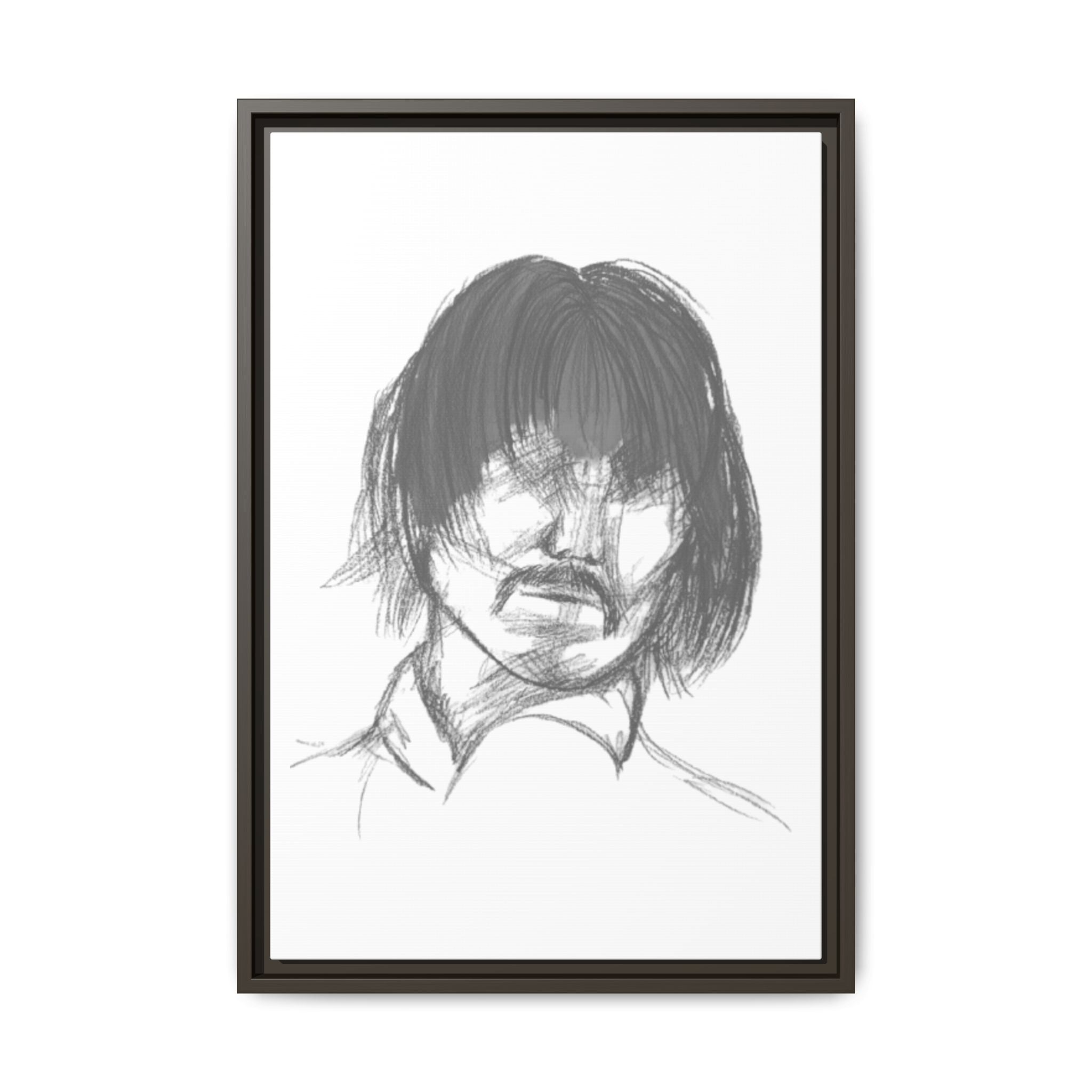"The Man" Framed Matte Canvas Portrait