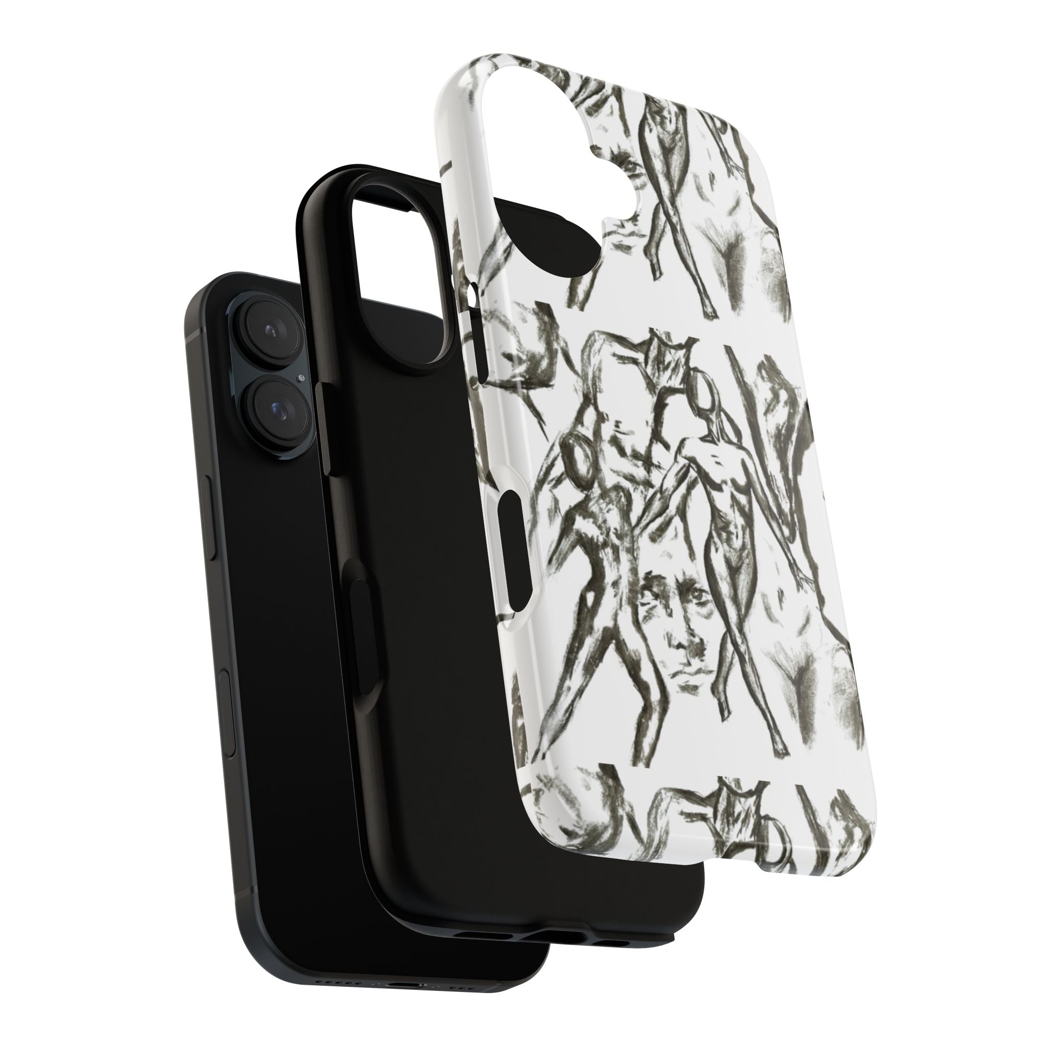 "The Figures" Artistic Figure Pattern Phone Case