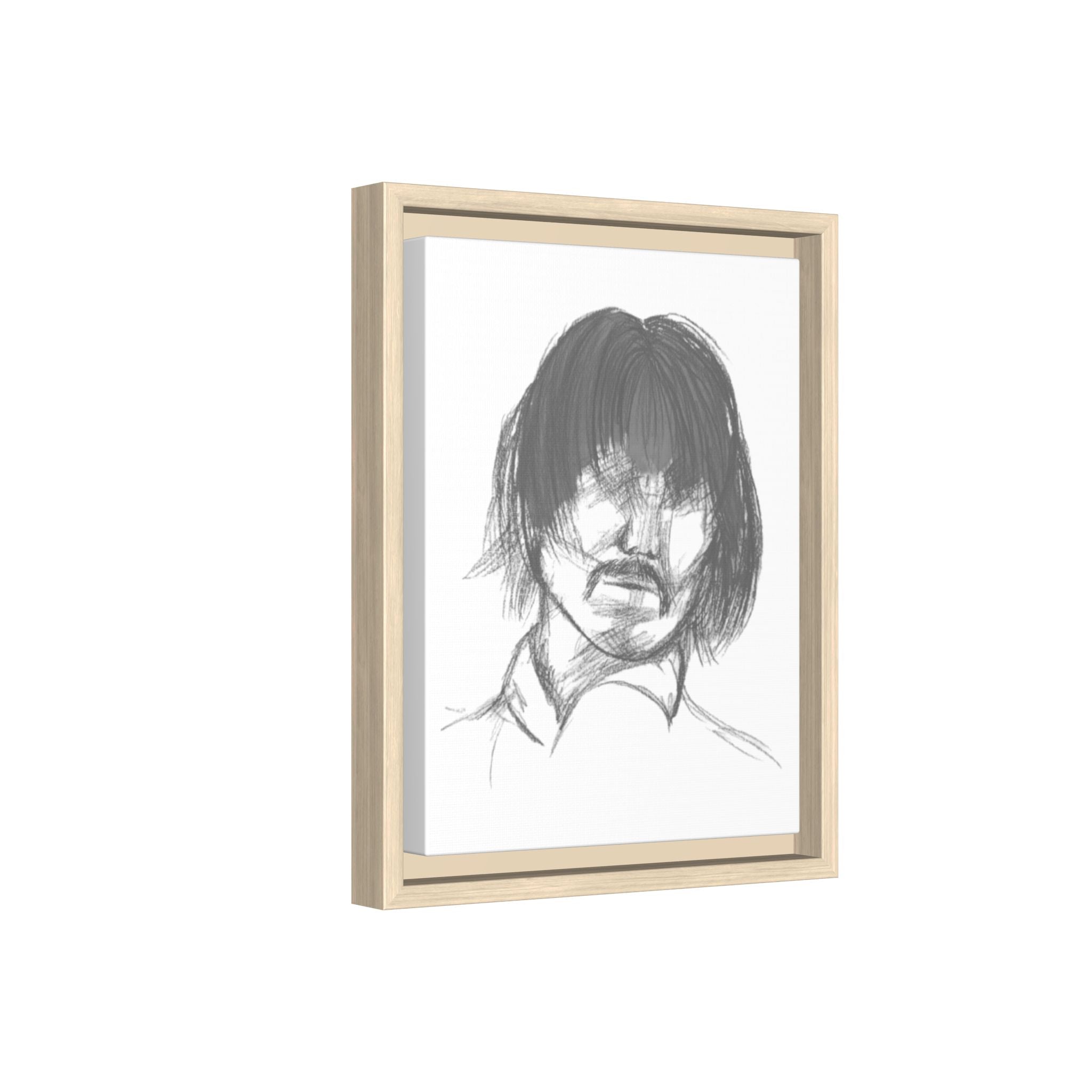"The Man" Framed Matte Canvas Portrait